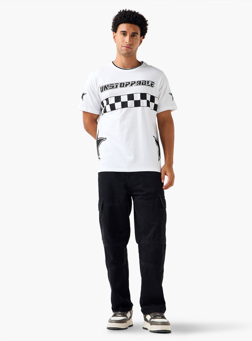 Men Regular Fit Crew Neck Short Sleeves Racing Print T-shirt-men-clothing-tshirtsandpolos-tshirts-image-2