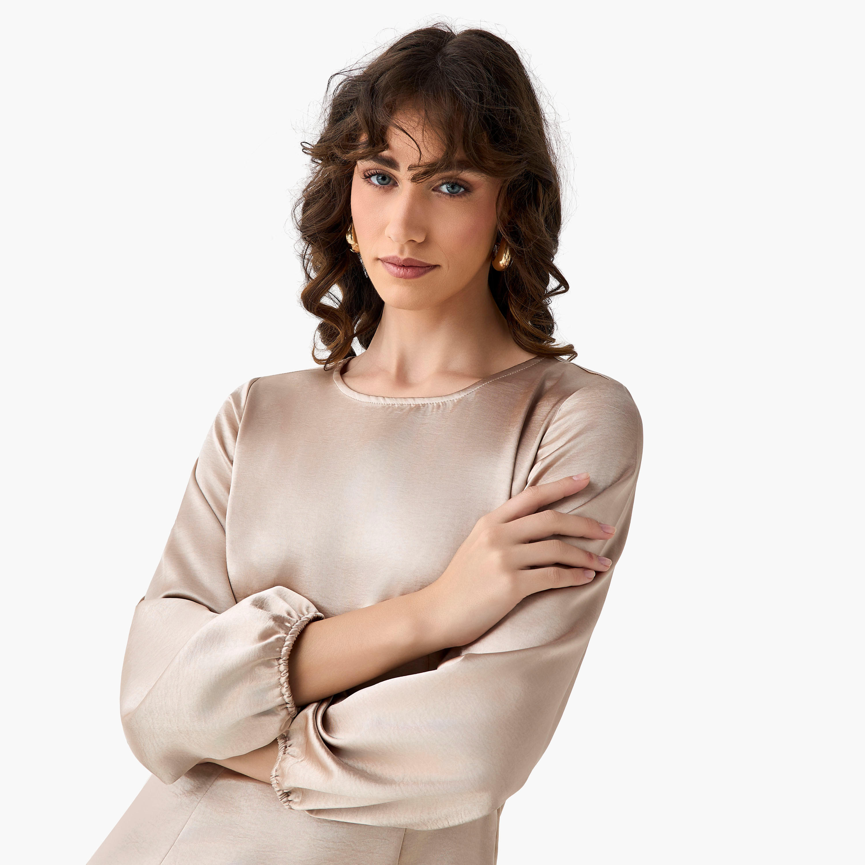 فستان سهرة ساتان ماكسي بفتحة خلفية-women-clothing-dresses-image-2