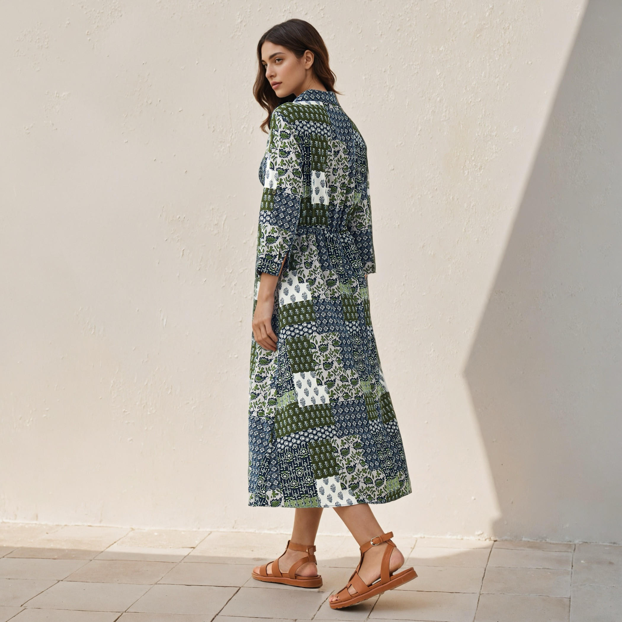 فستان قميص ميدي بطبعات زهرية-women-clothing-dresses-image-3