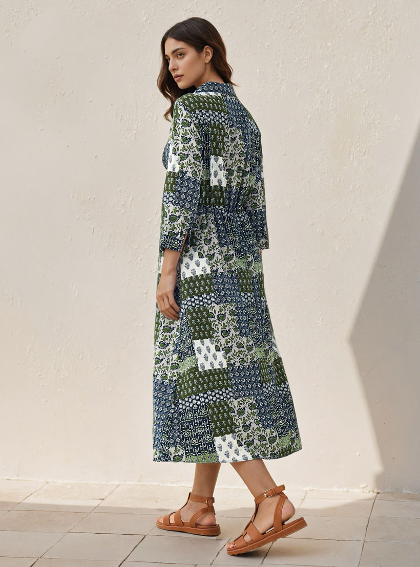 فستان قميص ميدي بطبعات زهرية-women-clothing-dresses-image-3