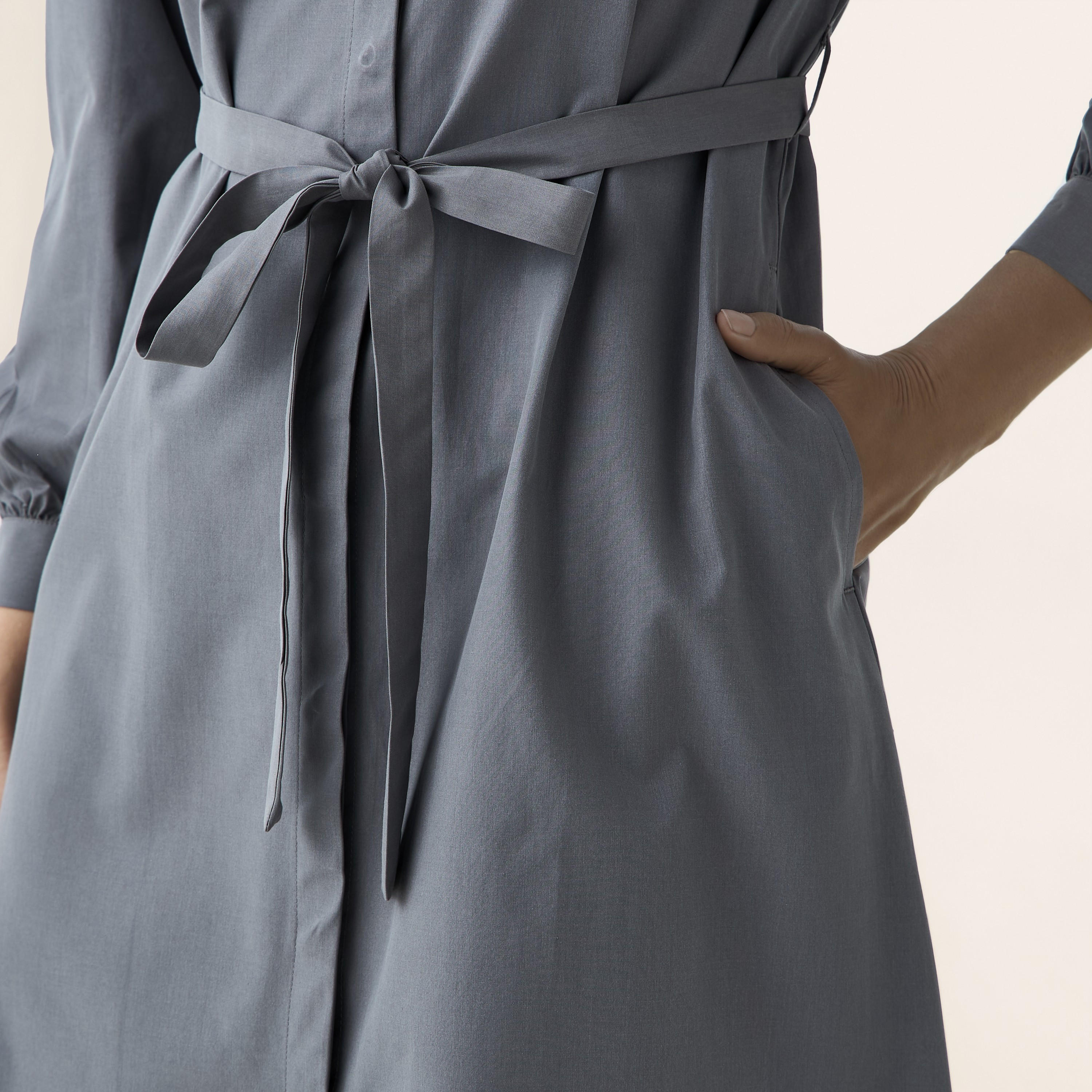 Shirt Knee-Length Dress with Waist Tie-Up-PROMO_SP_AE_2FOR149_110625-image-5