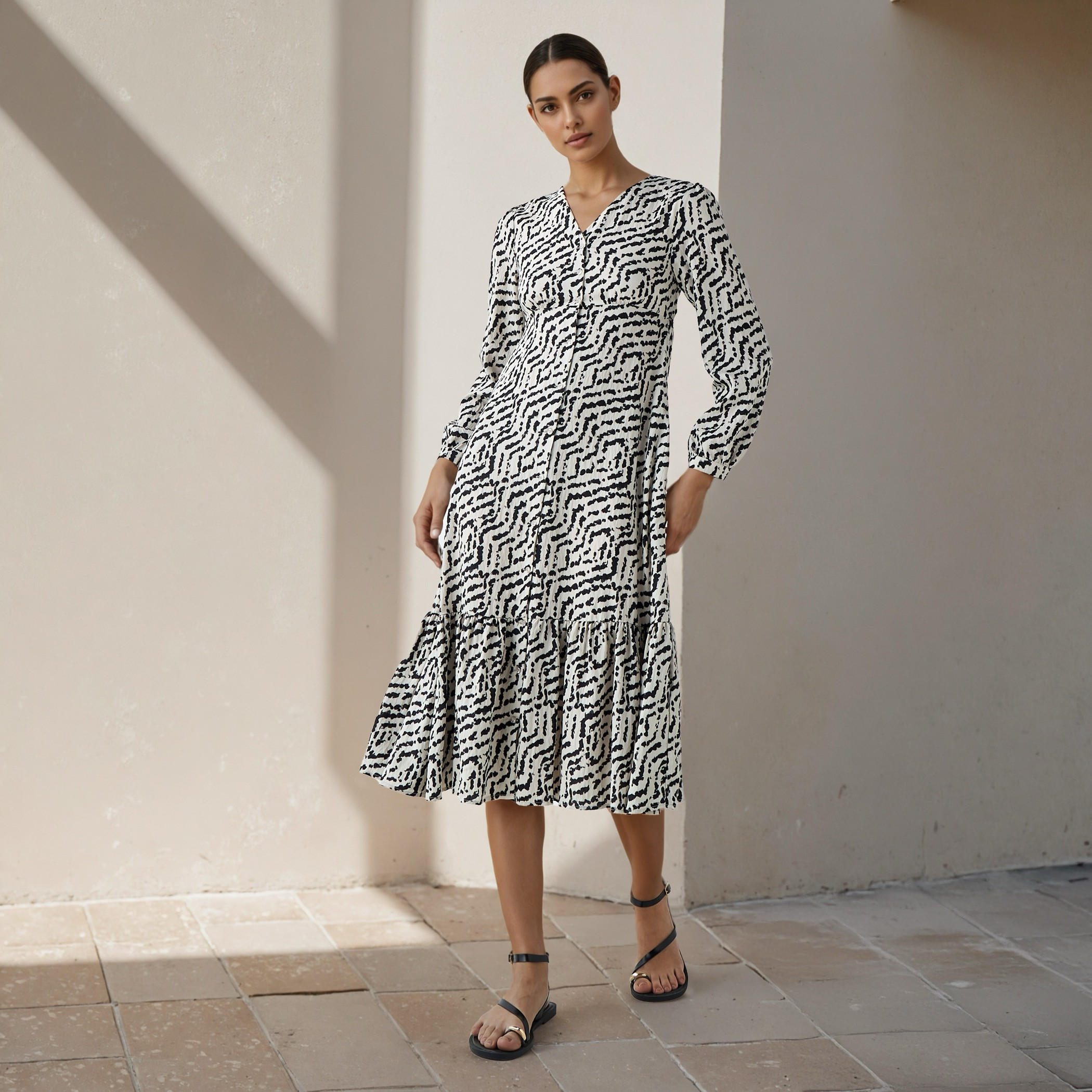 Abstract Print A-line Women Dress with Pockets-PROMO_SP_AE_2FOR149_110625-image-2