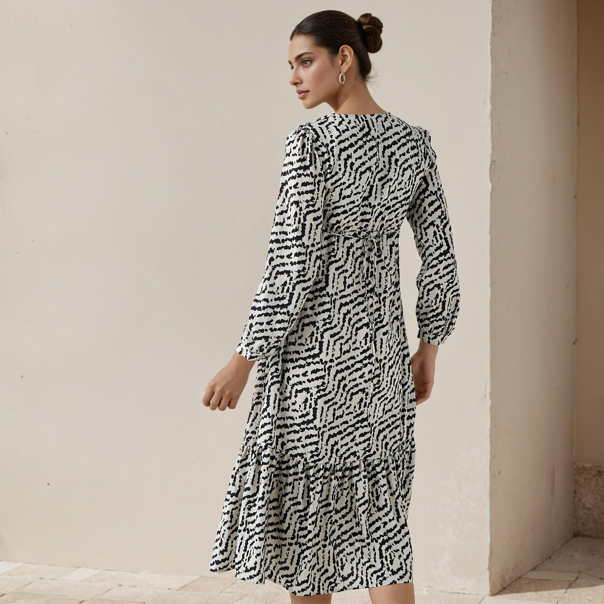 Abstract Print A-line Women Dress with Pockets-PROMO_SP_AE_2FOR149_110625-image-3