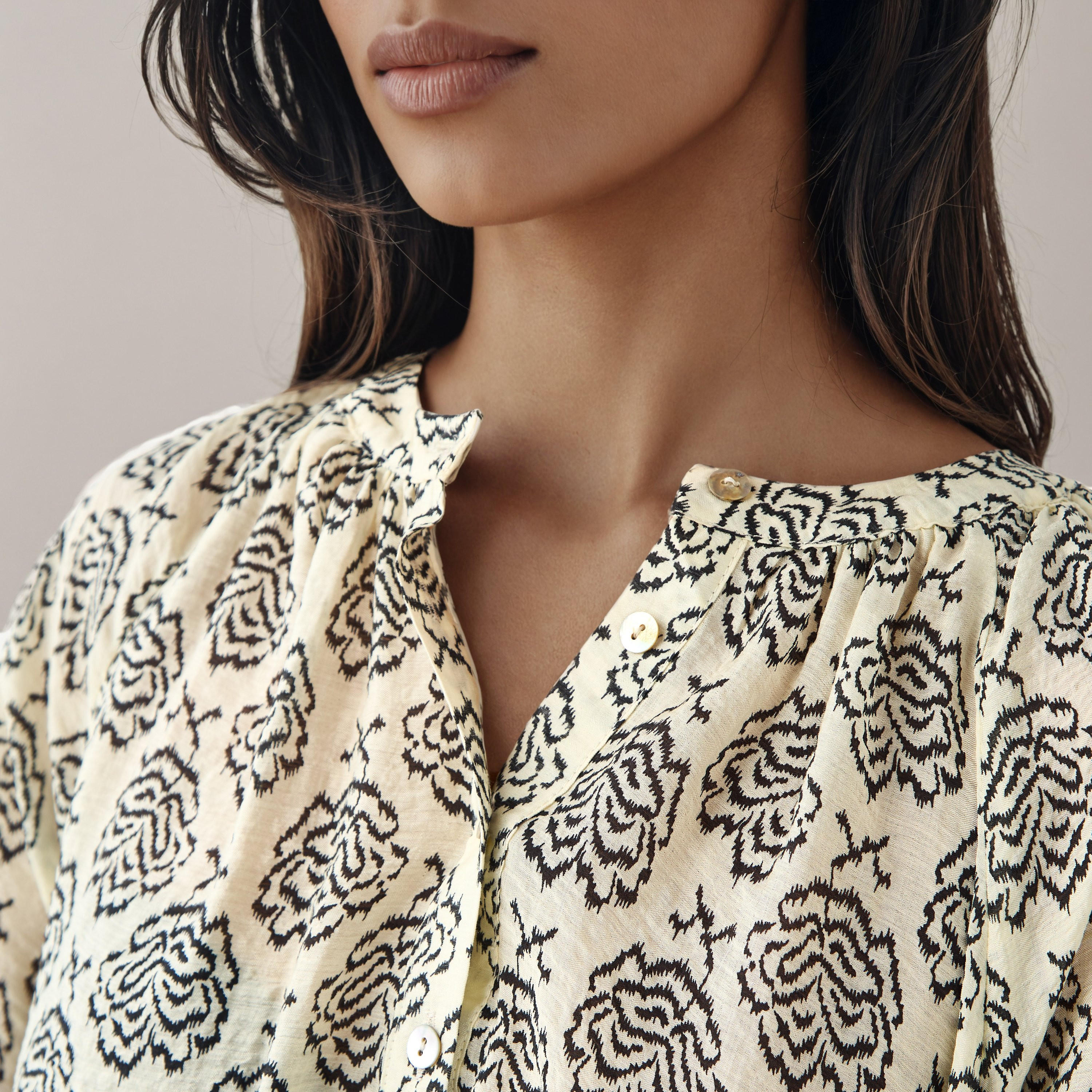 Mandarin Collar Top with Print-women-clothing-shirtsandblouses-blouses-image-5