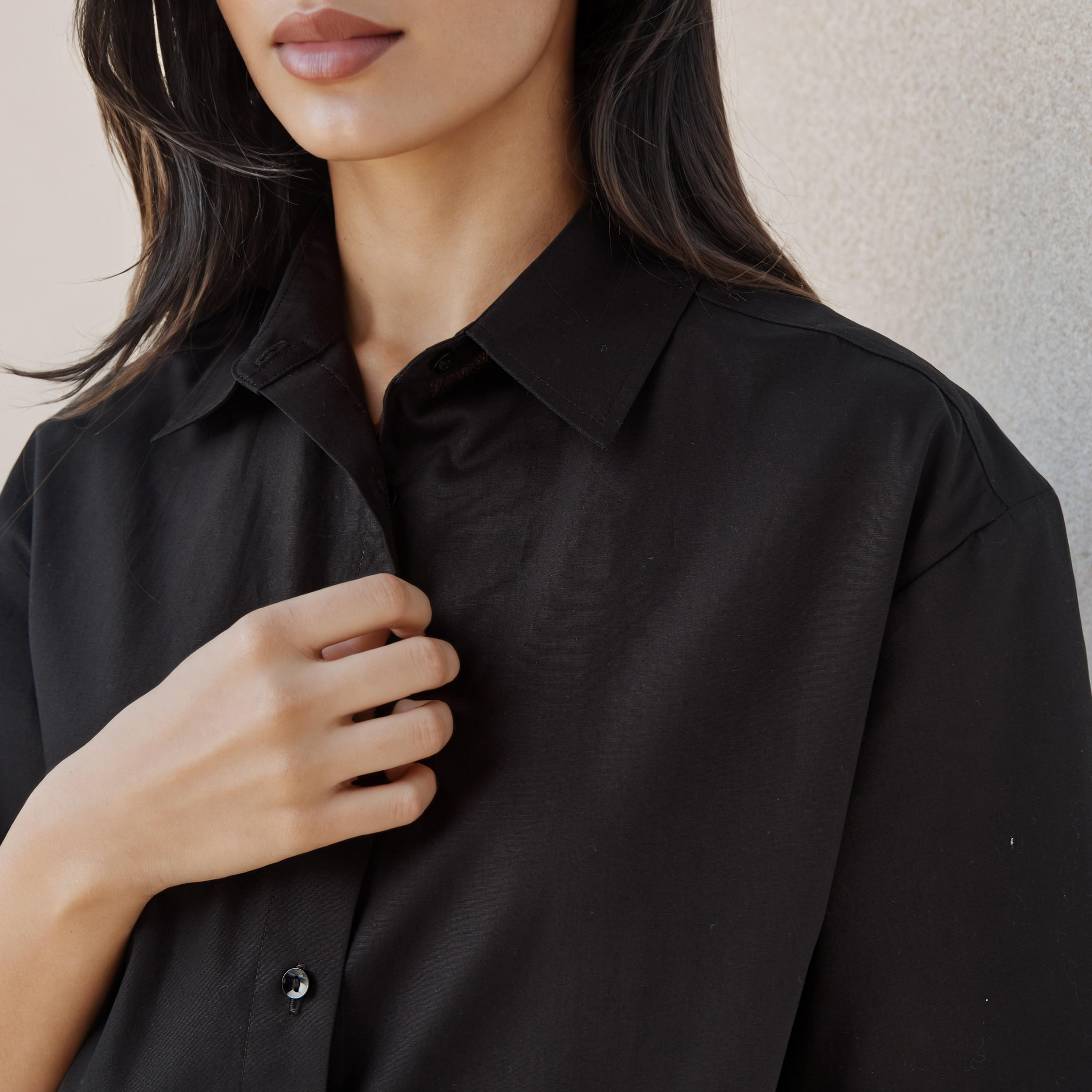 قميص قطن بياقة عادية-women-clothing-shirtsandblouses-shirts-image-4