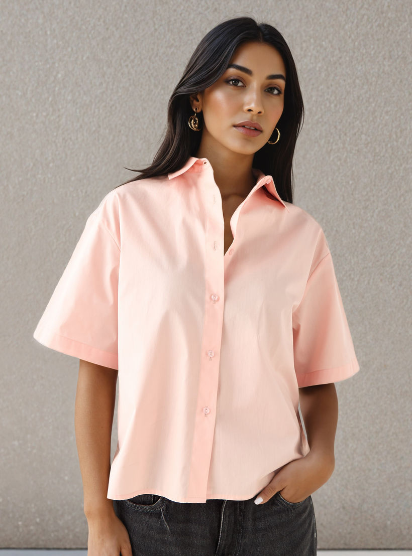 Cotton Shirt with Collar-women-clothing-shirtsandblouses-shirts-image-1