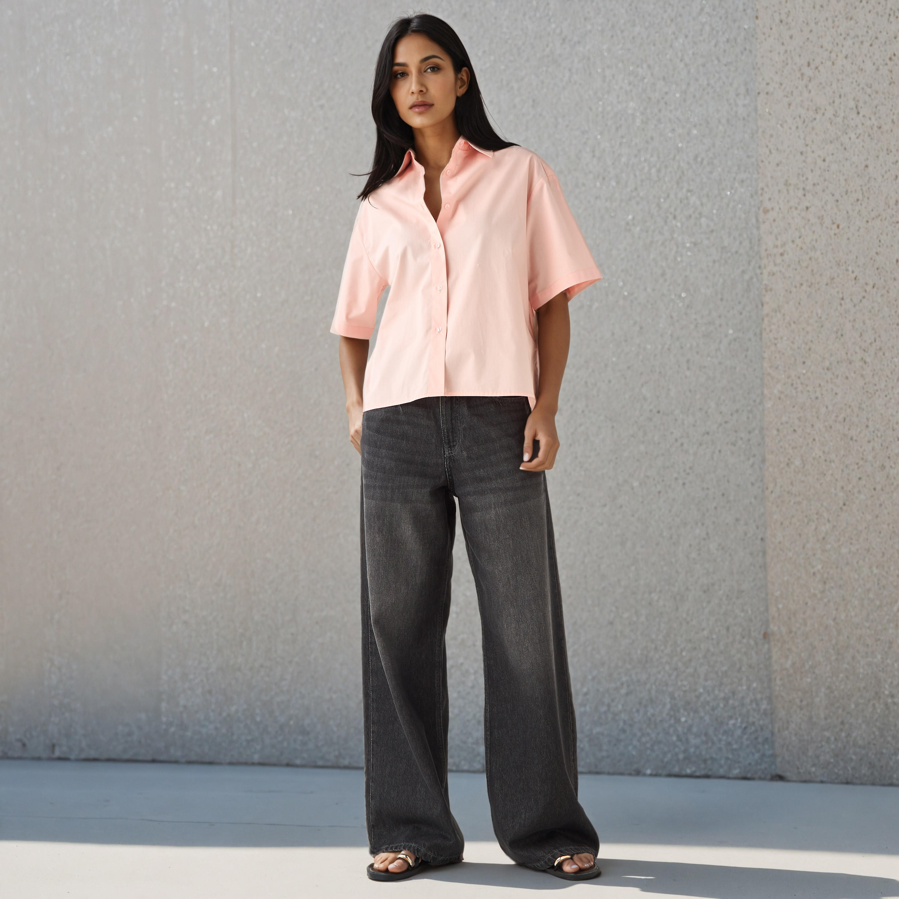 Cotton Shirt with Collar-women-clothing-shirtsandblouses-shirts-image-2