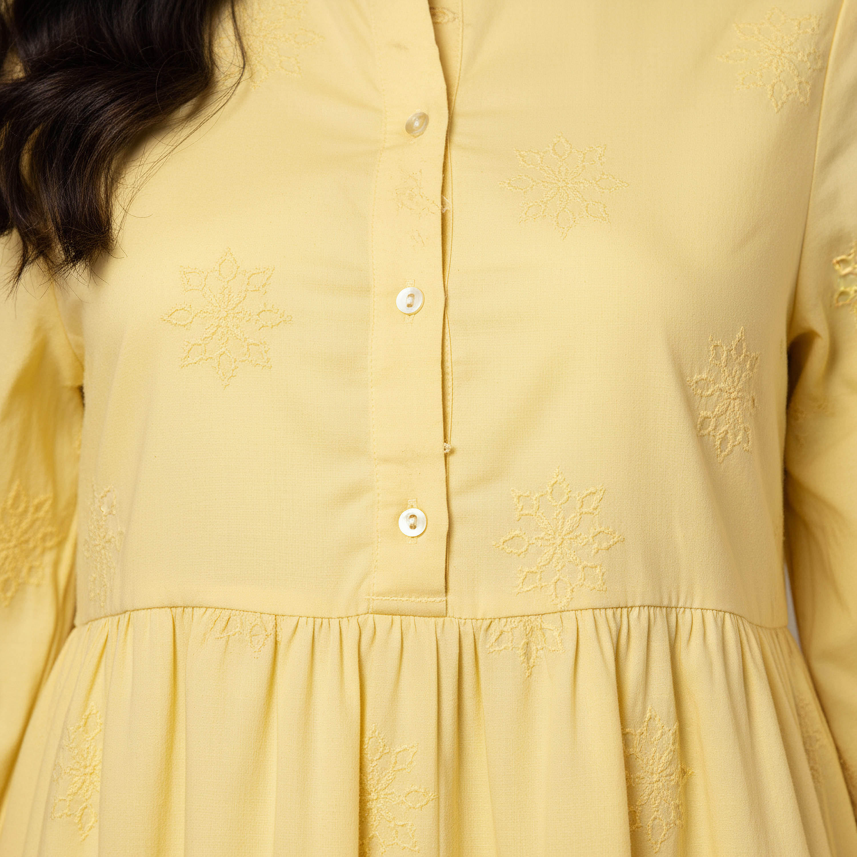 Embroidered Tiered Women Dress with Mandarin Collar Cotton-PROMO_SP_AE_2FOR149_110625-image-4