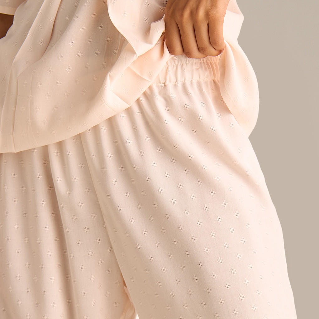 طقم بيجاما فيسكوز قميص وبنطلون-women-clothing-nightwear-pyjamas-longsets-image-6