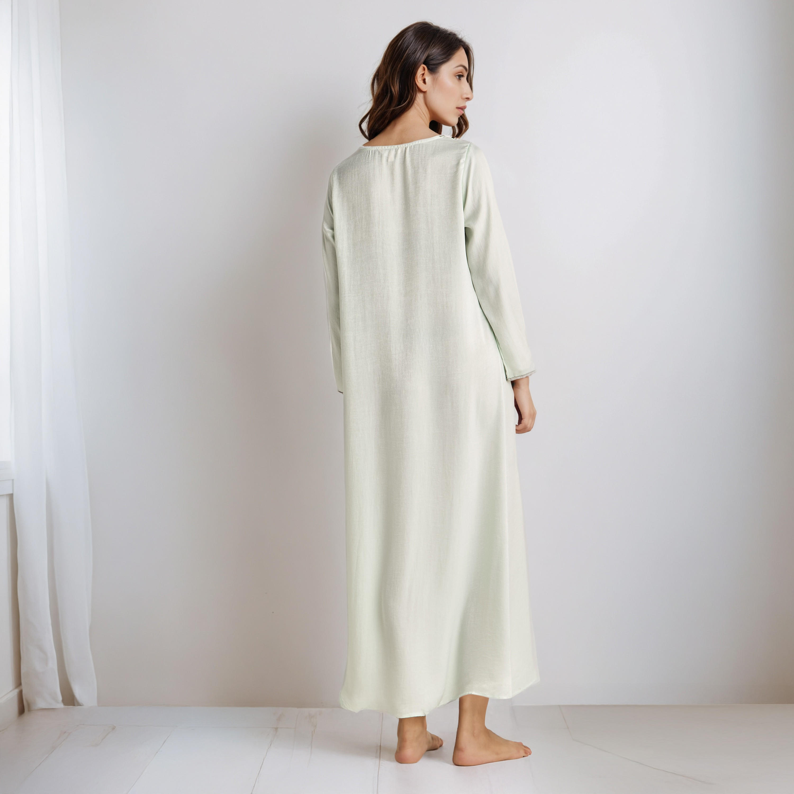 Nighty Maxi Length with V-neck-women-clothing-nightwear-nighties-image-3