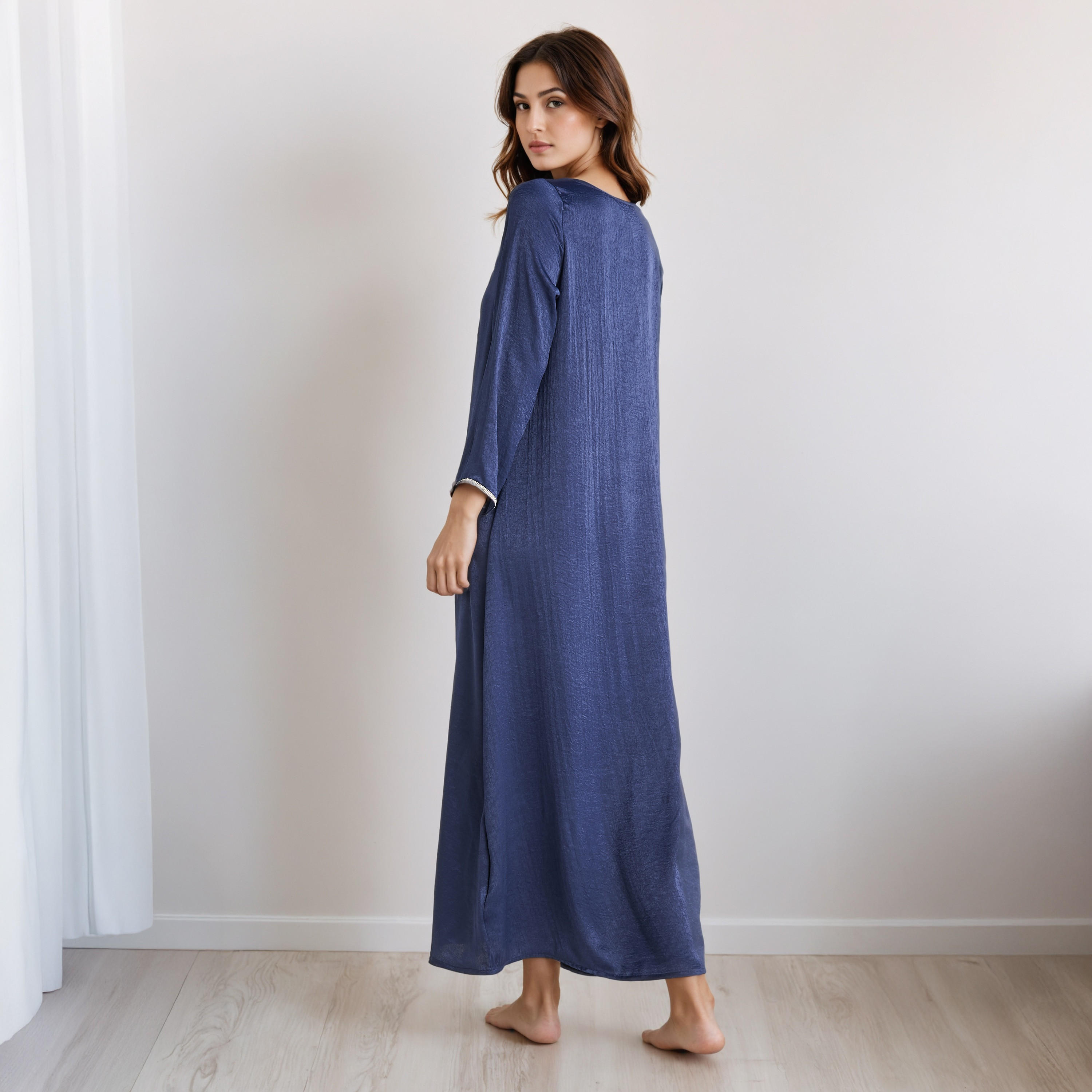 Nighty Maxi Length with V-neck-women-clothing-nightwear-nighties-image-2