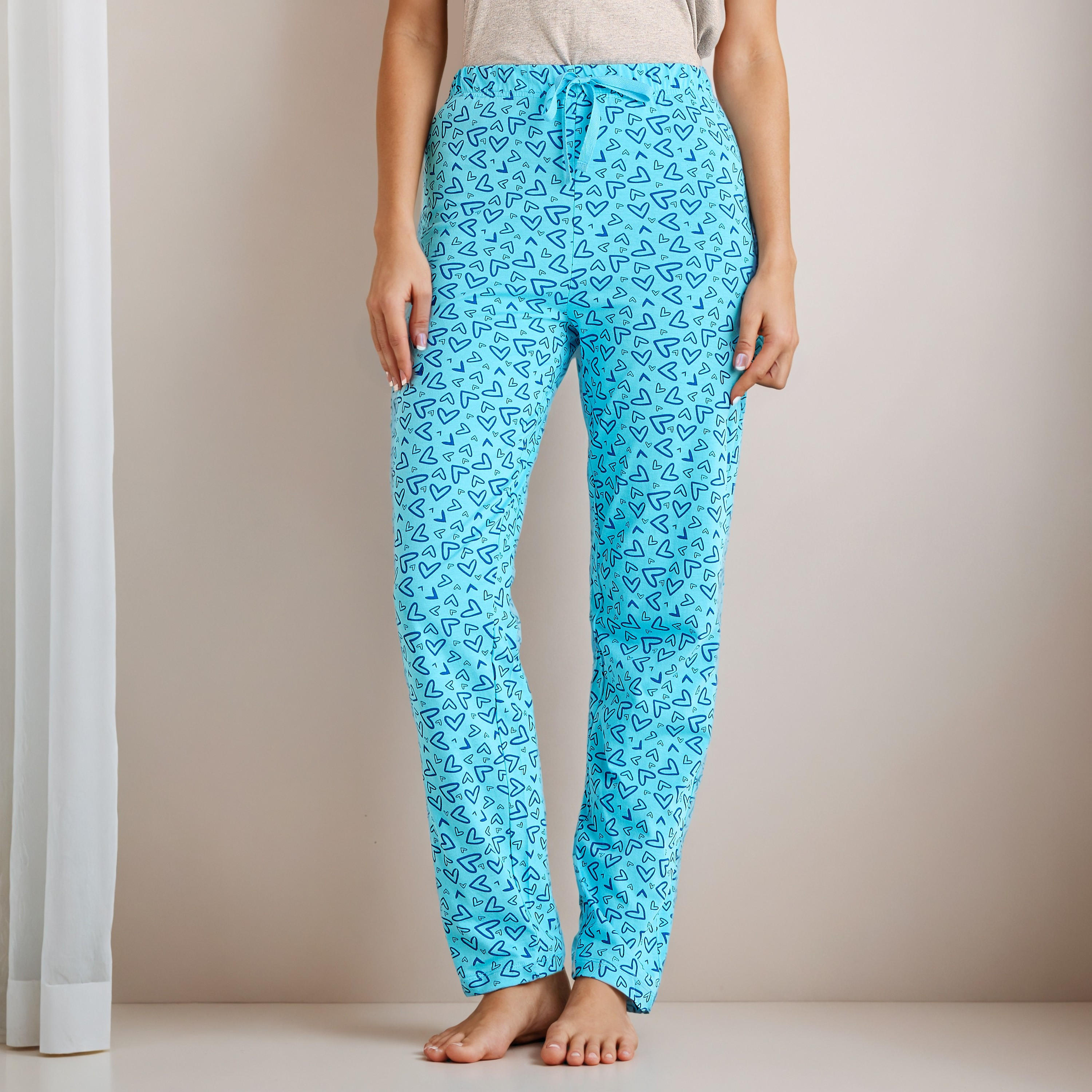 Pyjama Set T-shirt & Trousers Cotton-women-clothing-nightwear-pyjamas-longsets-image-3