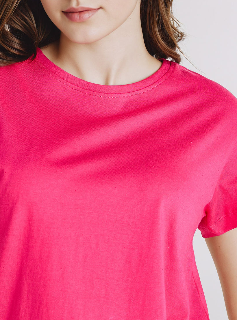 طقم بيجاما قطن تيشيرت وبنطلون-women-clothing-nightwear-pyjamas-longsets-image-5
