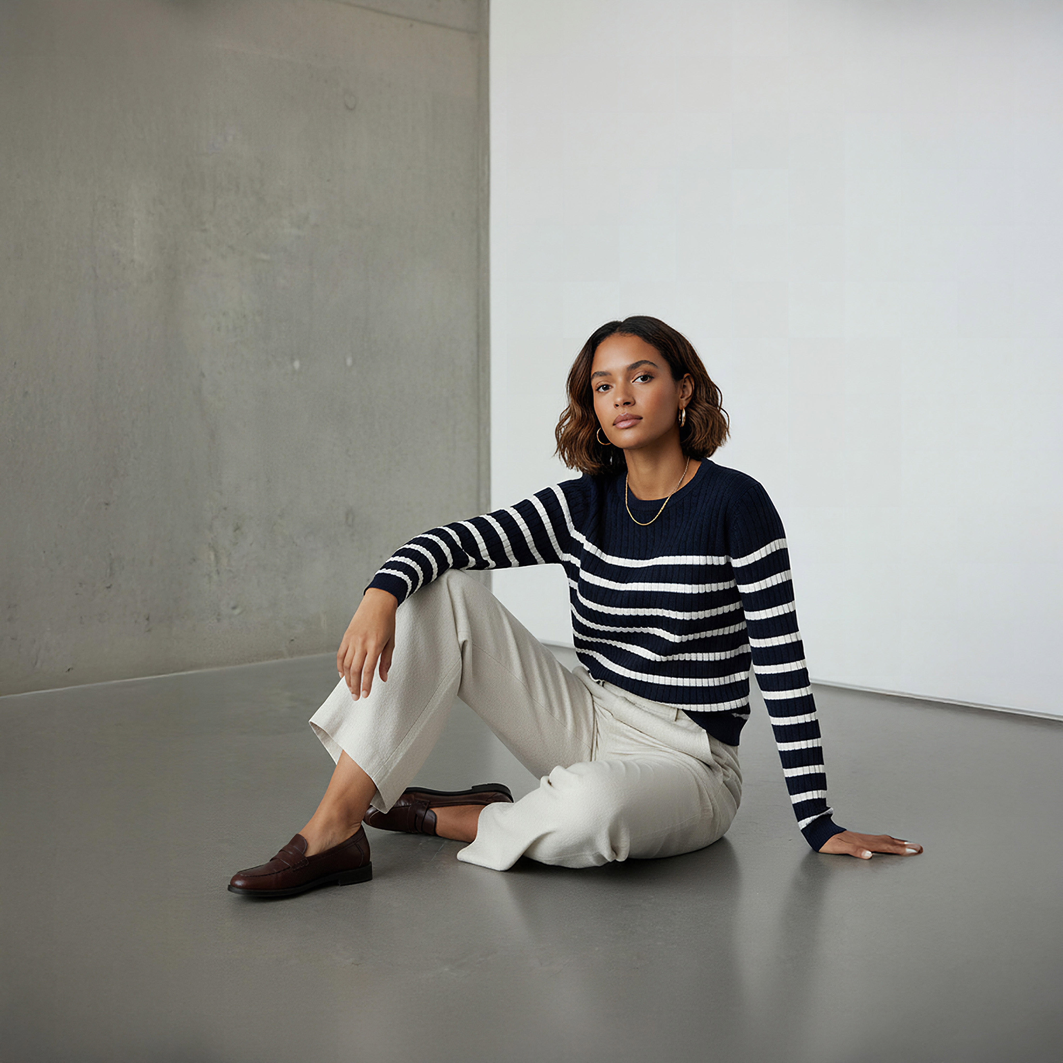 كنزة مخططة بياقة ضيقة-women-clothing-cardigansandjumpers-jumpers-image-1