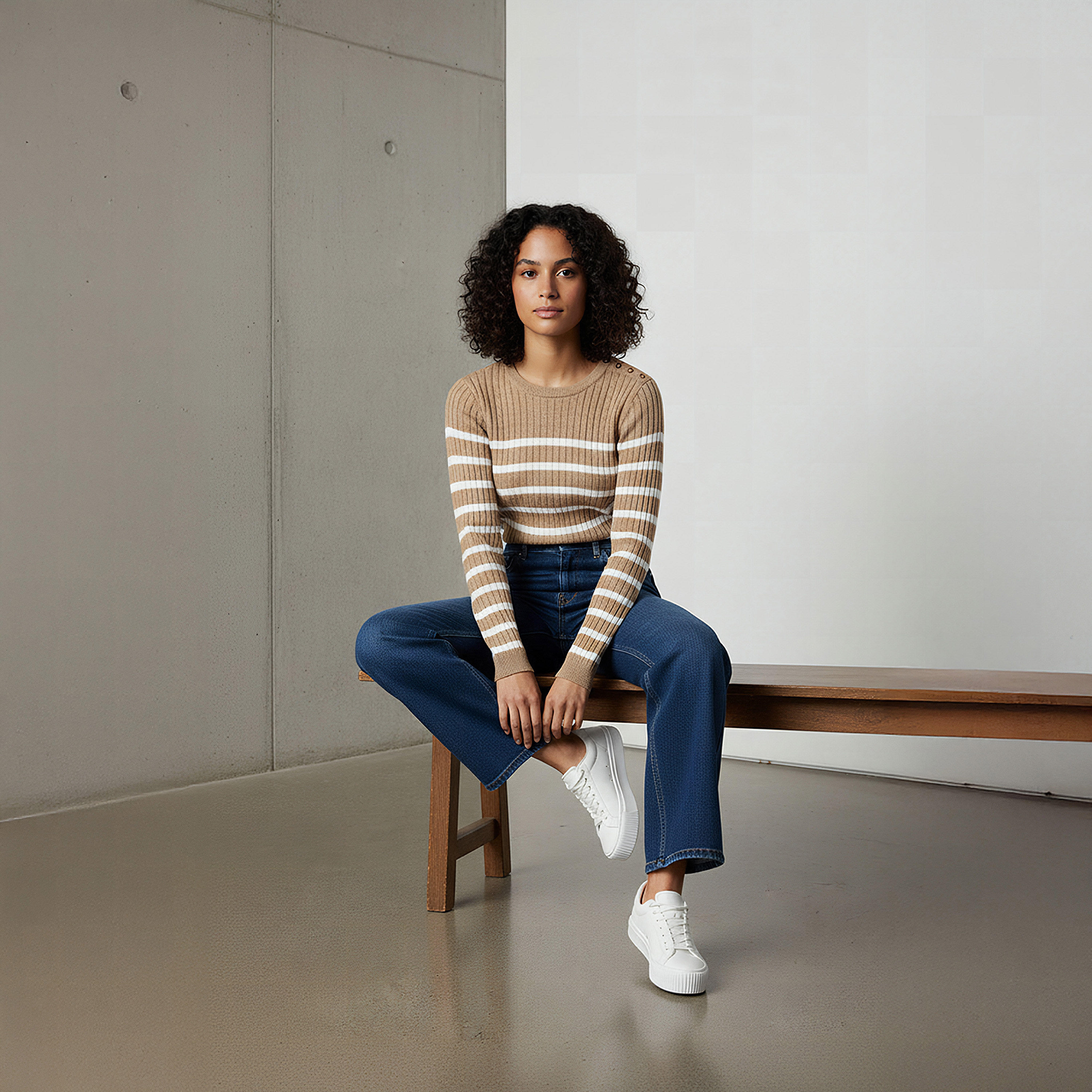 كنزة مخططة بياقة ضيقة-women-clothing-cardigansandjumpers-jumpers-image-1