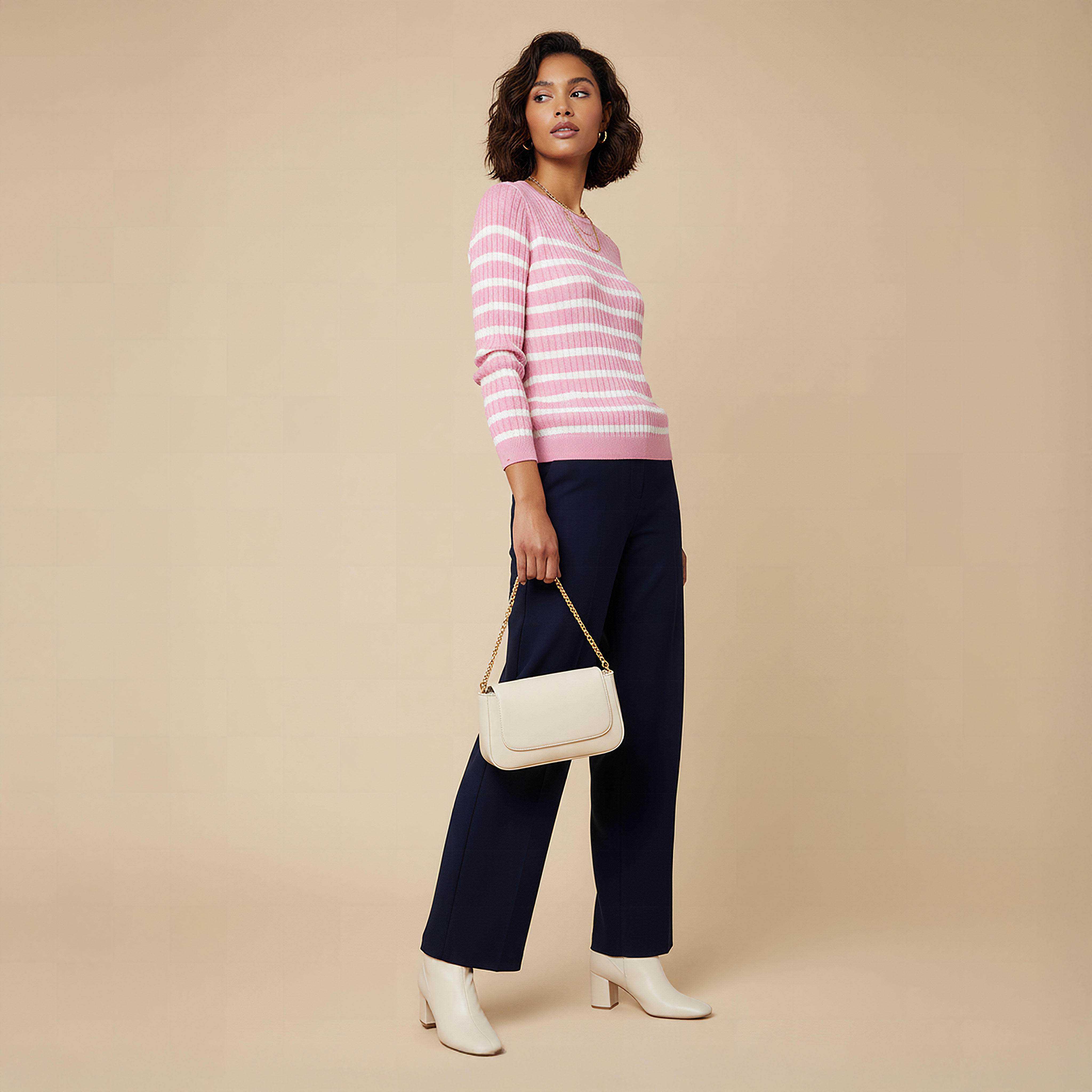 Striped Crew Neck Sweater-women-clothing-cardigansandjumpers-jumpers-image-2