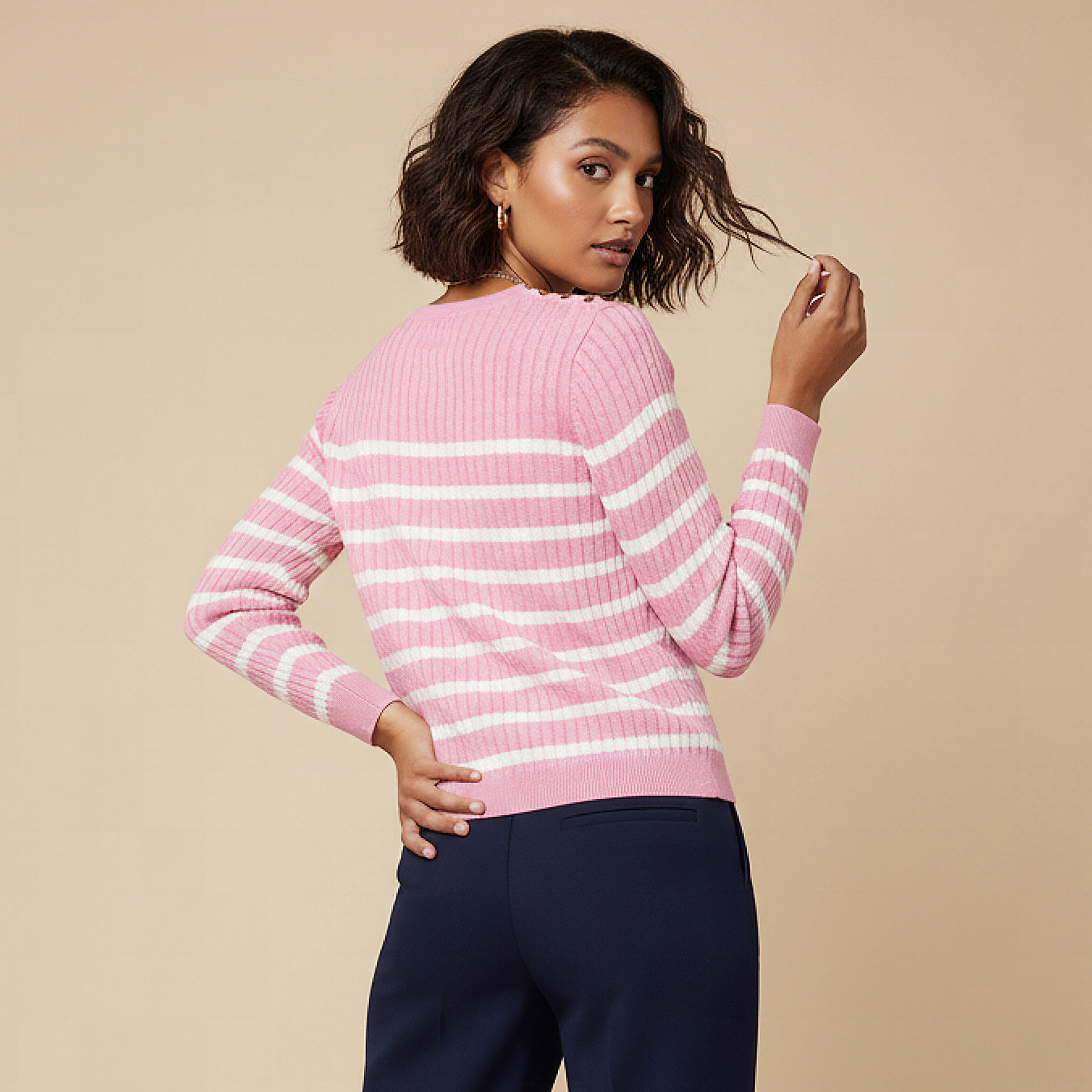 Striped Crew Neck Sweater-women-clothing-cardigansandjumpers-jumpers-image-3