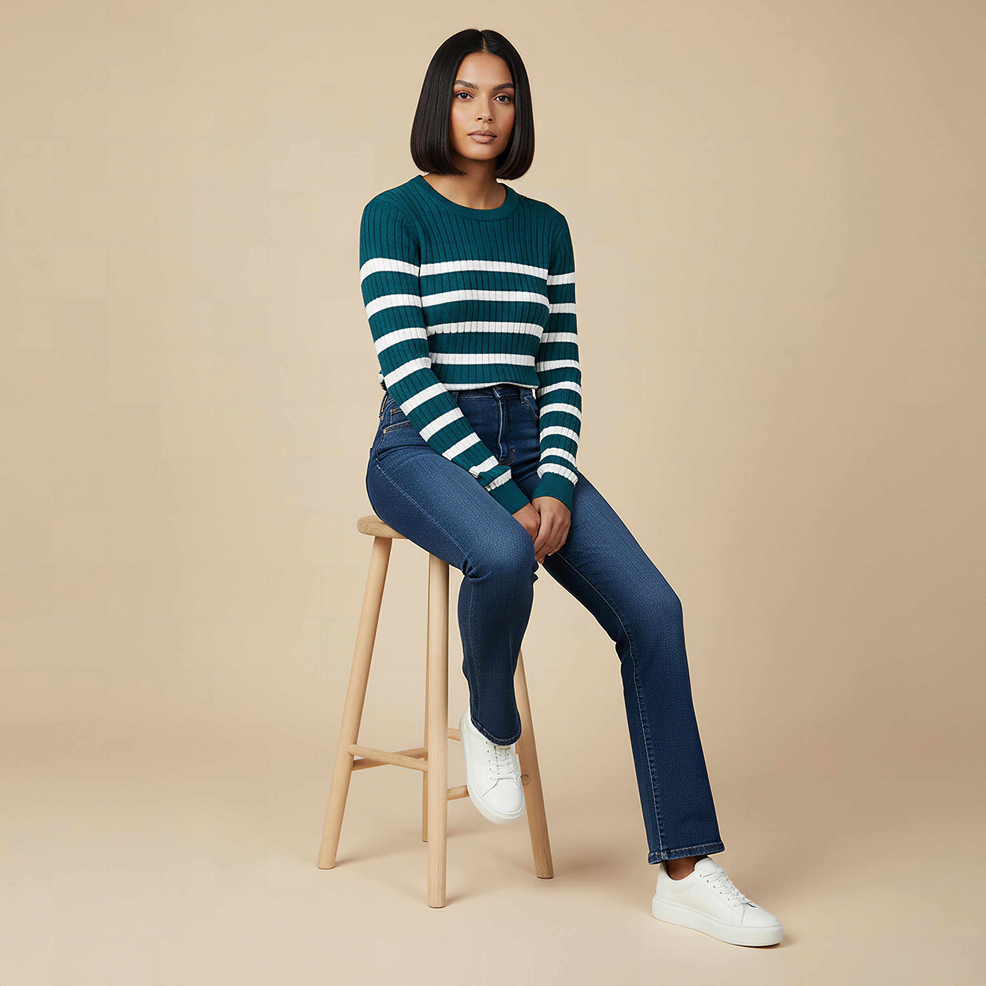 Striped Crew Neck Sweater-women-clothing-cardigansandjumpers-jumpers-image-5