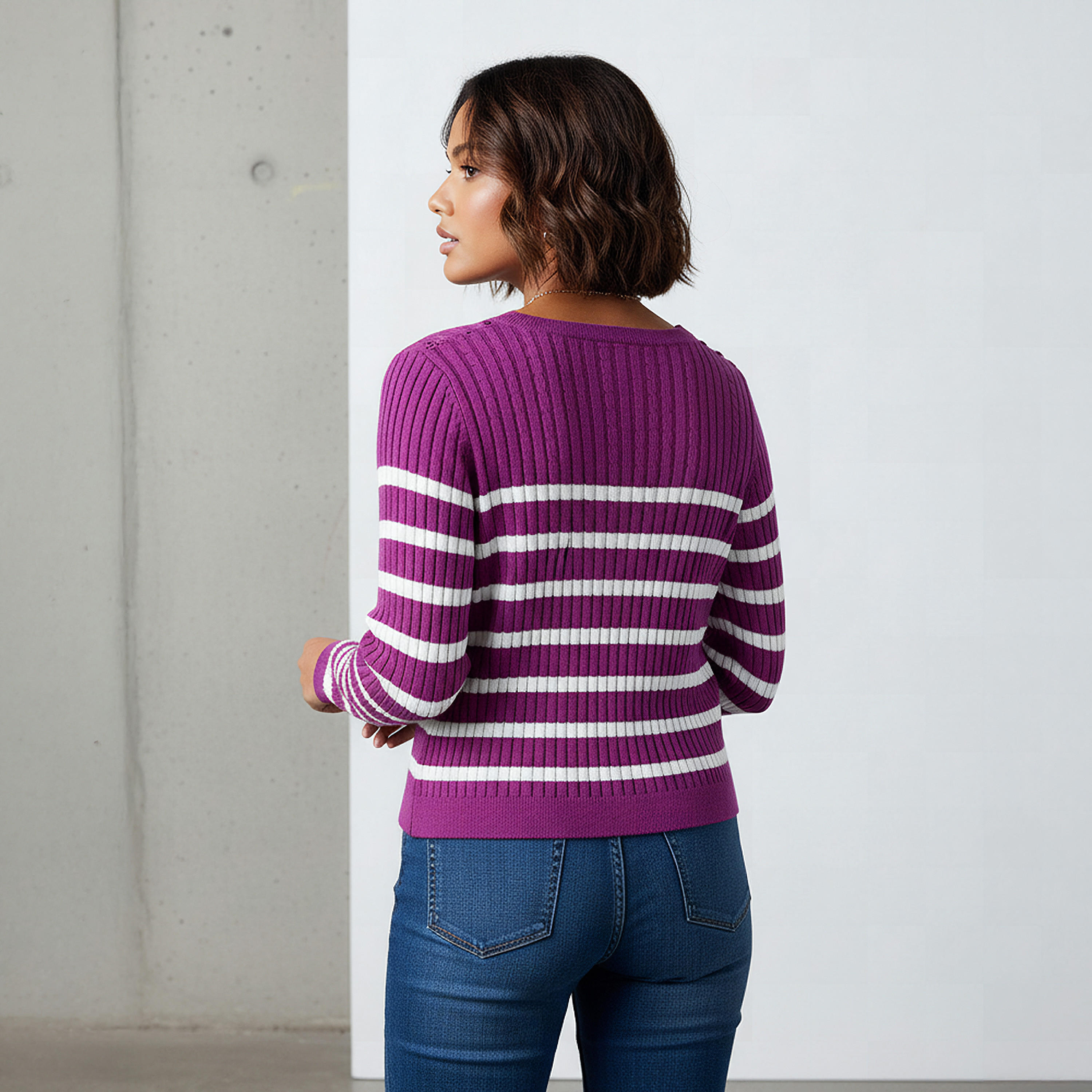 Striped Crew Neck Sweater-women-clothing-cardigansandjumpers-jumpers-image-3