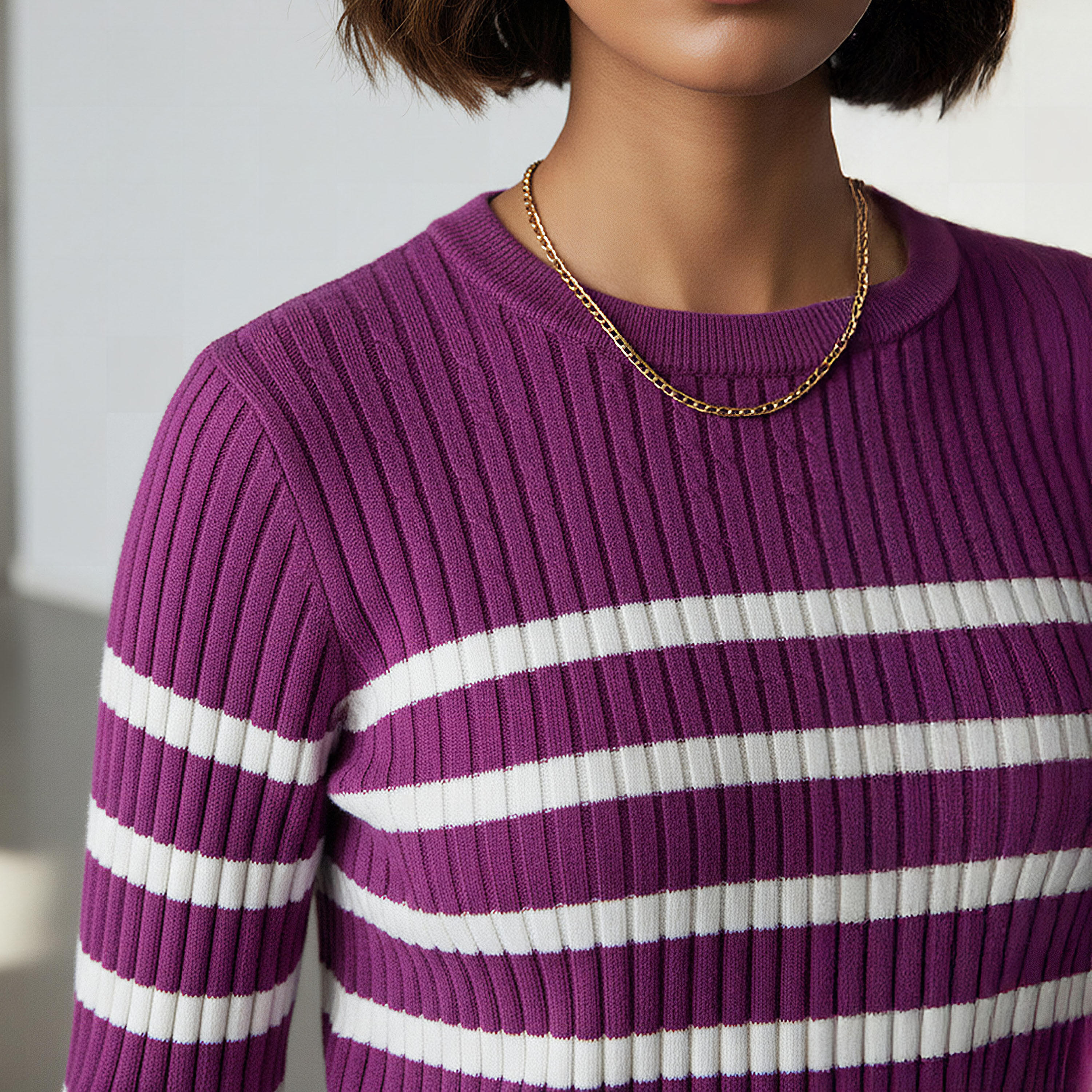 Striped Crew Neck Sweater-women-clothing-cardigansandjumpers-jumpers-image-4