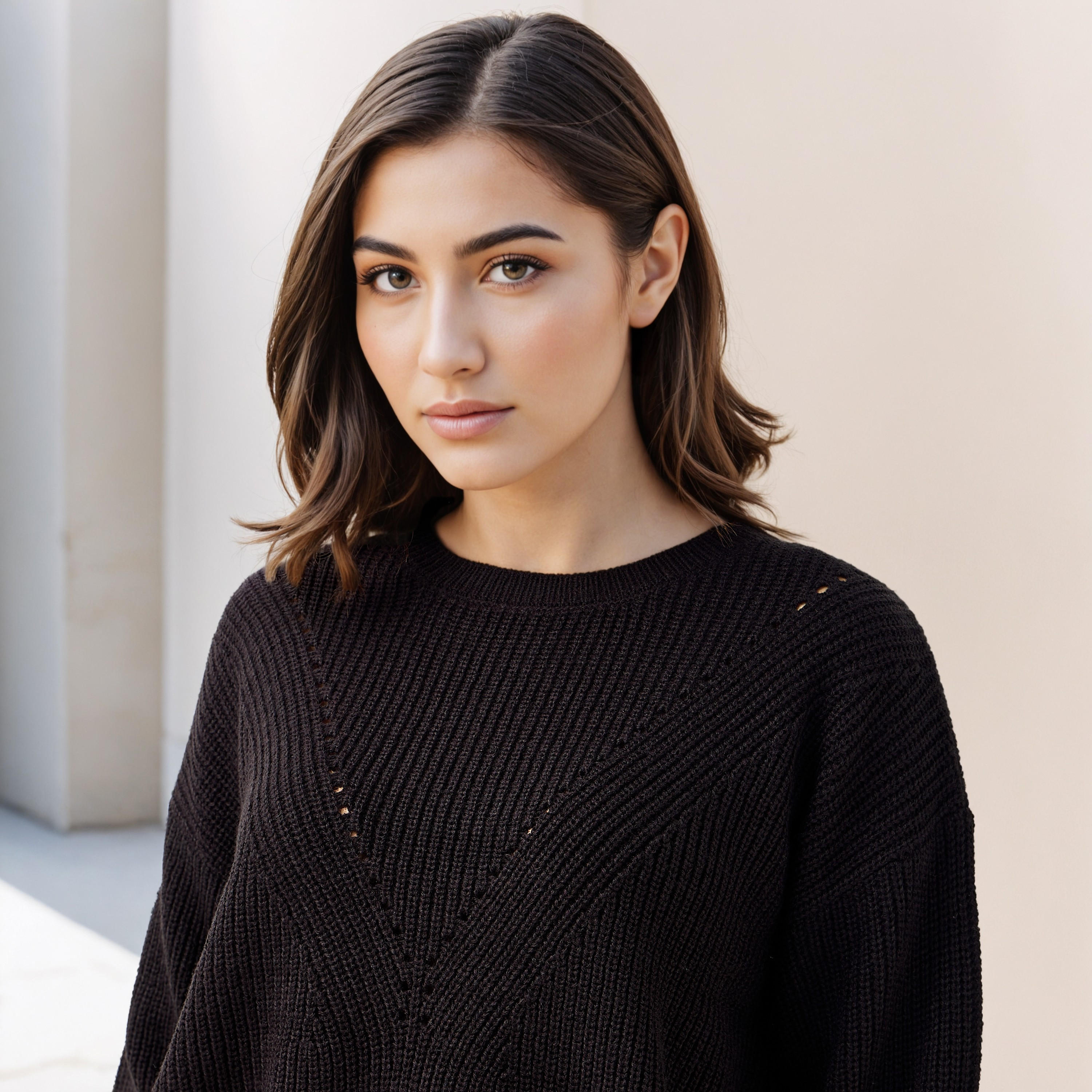 بلوفر بارز الملمس بياقة ضيّقة وأكمام طويلة-women-clothing-cardigansandjumpers-jumpers-image-2