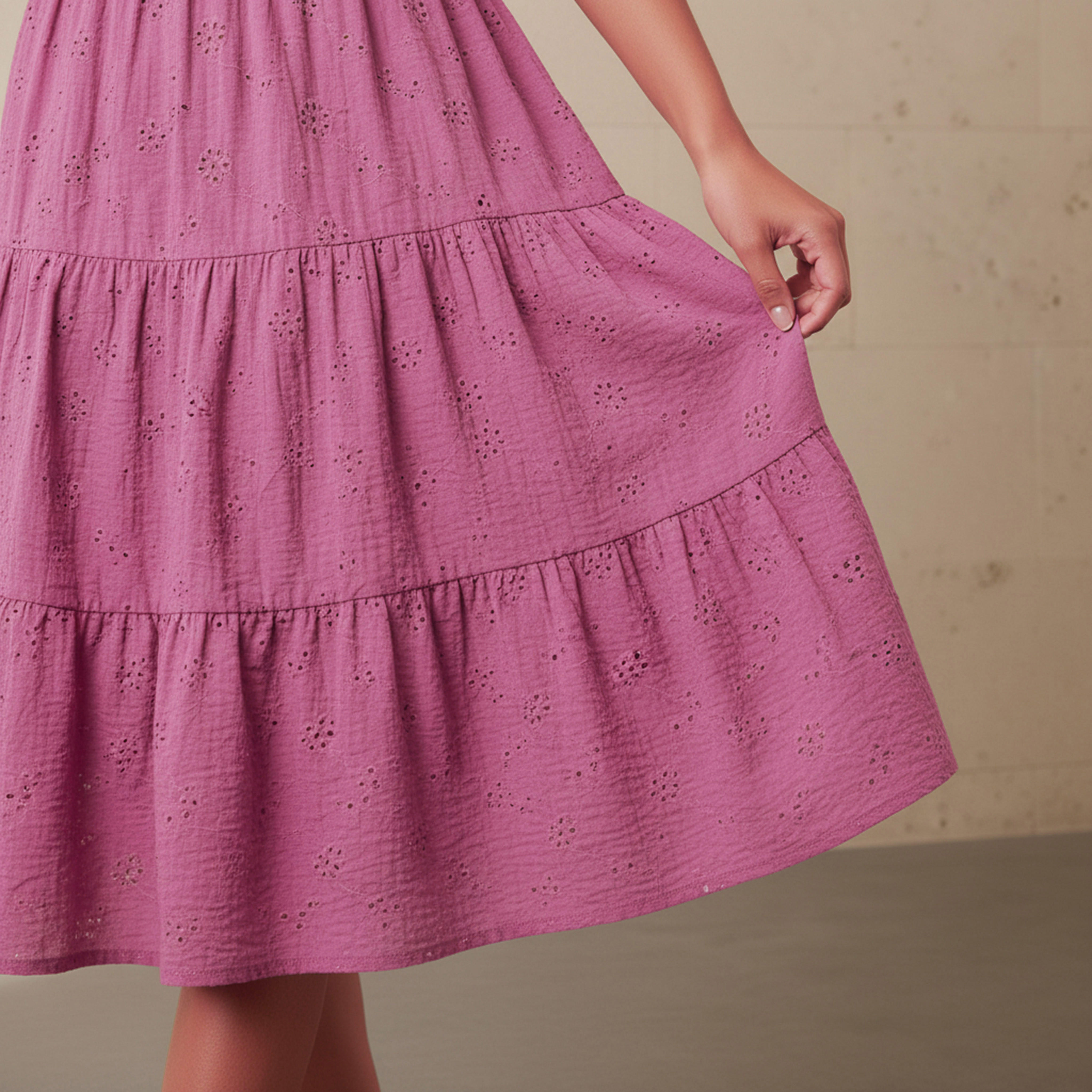 Schiffli Textured Tiered Women Dress with Collar-PROMO_SP_AE_2FOR169_110625-image-4