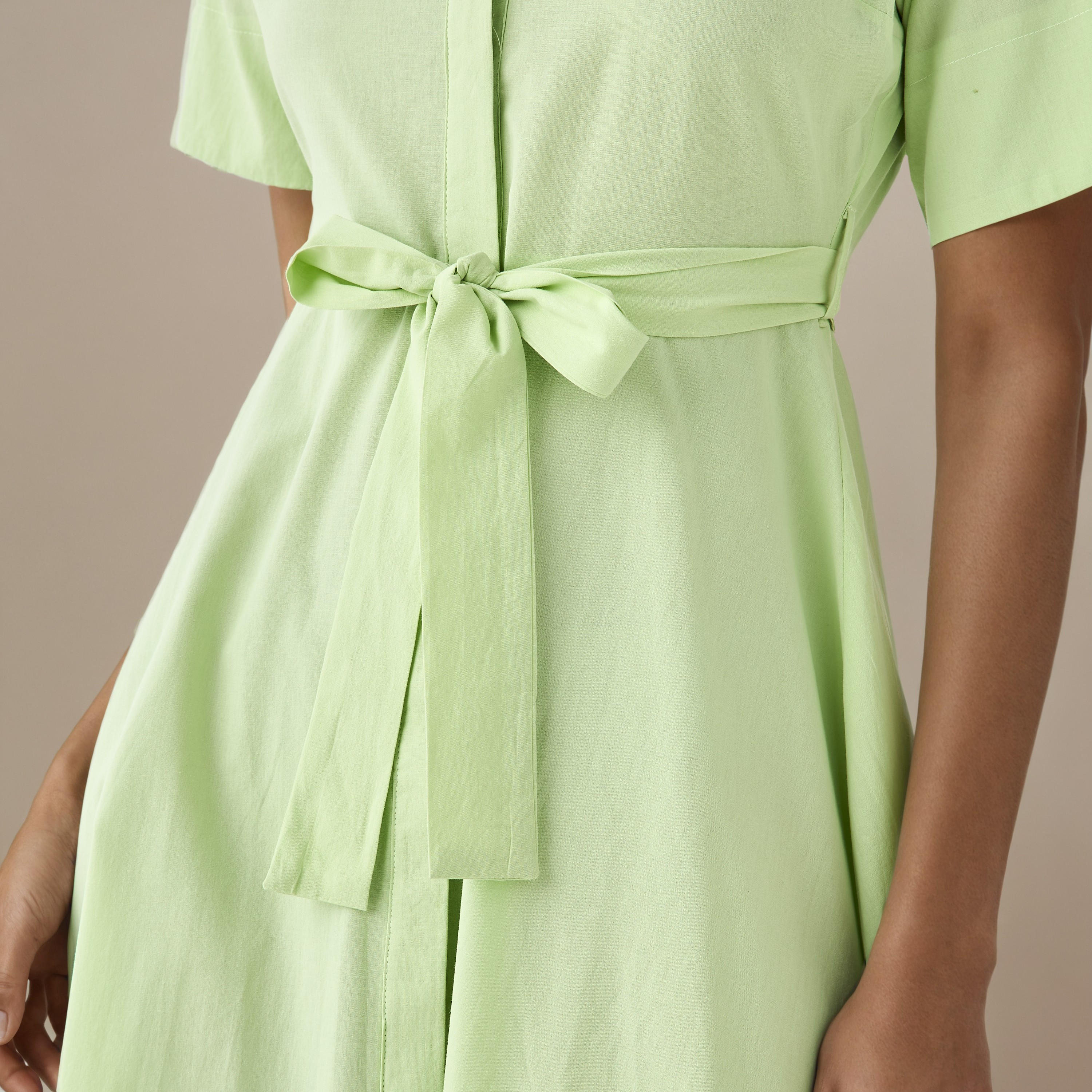 Shirt Midi Cotton Dress with Waist Tie-Up-PROMO_SP_AE_2FOR169_110625-image-5