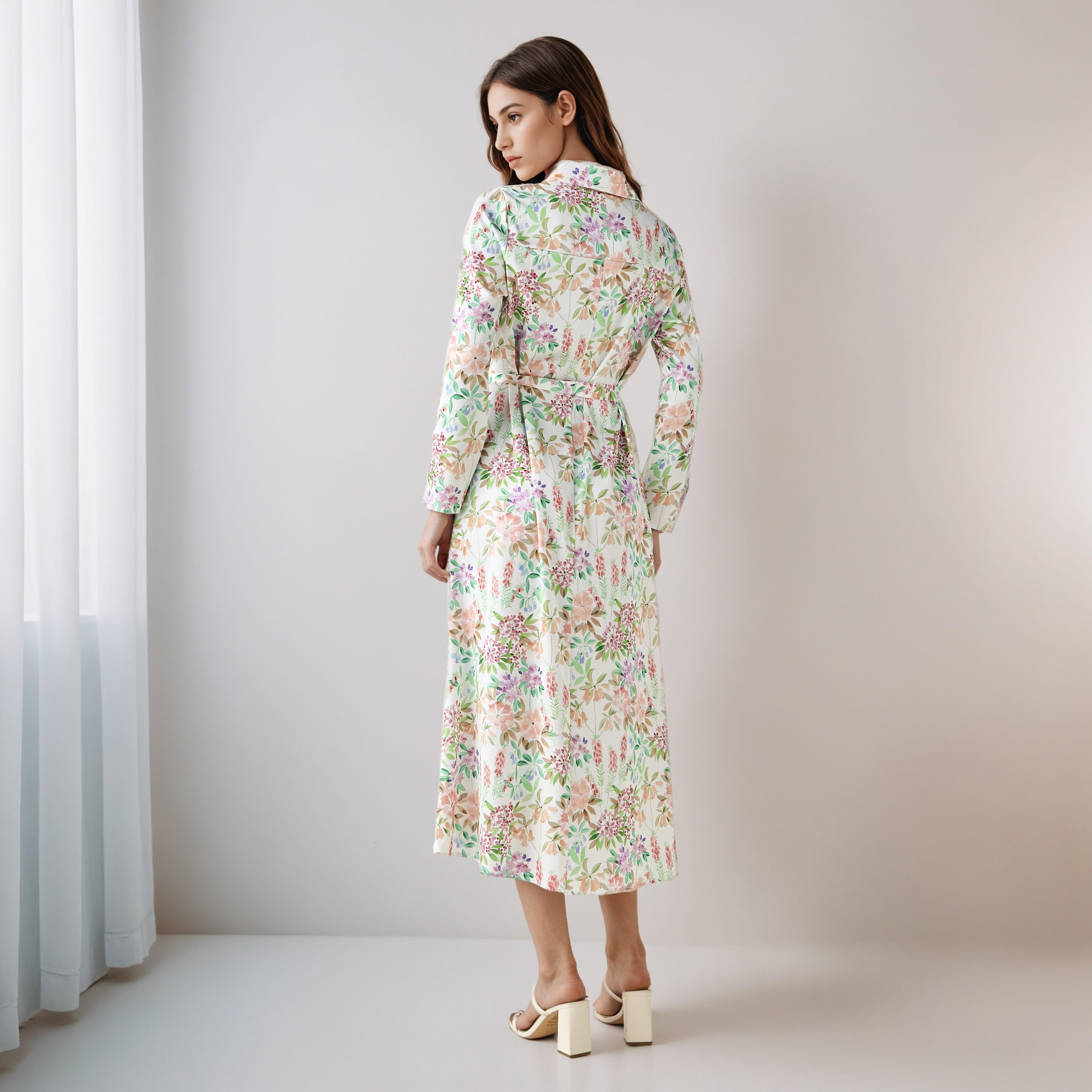 Floral Print Shirt Dress with Tie-Up Detail-PROMO_SP_AE_2FOR169_110625-image-3