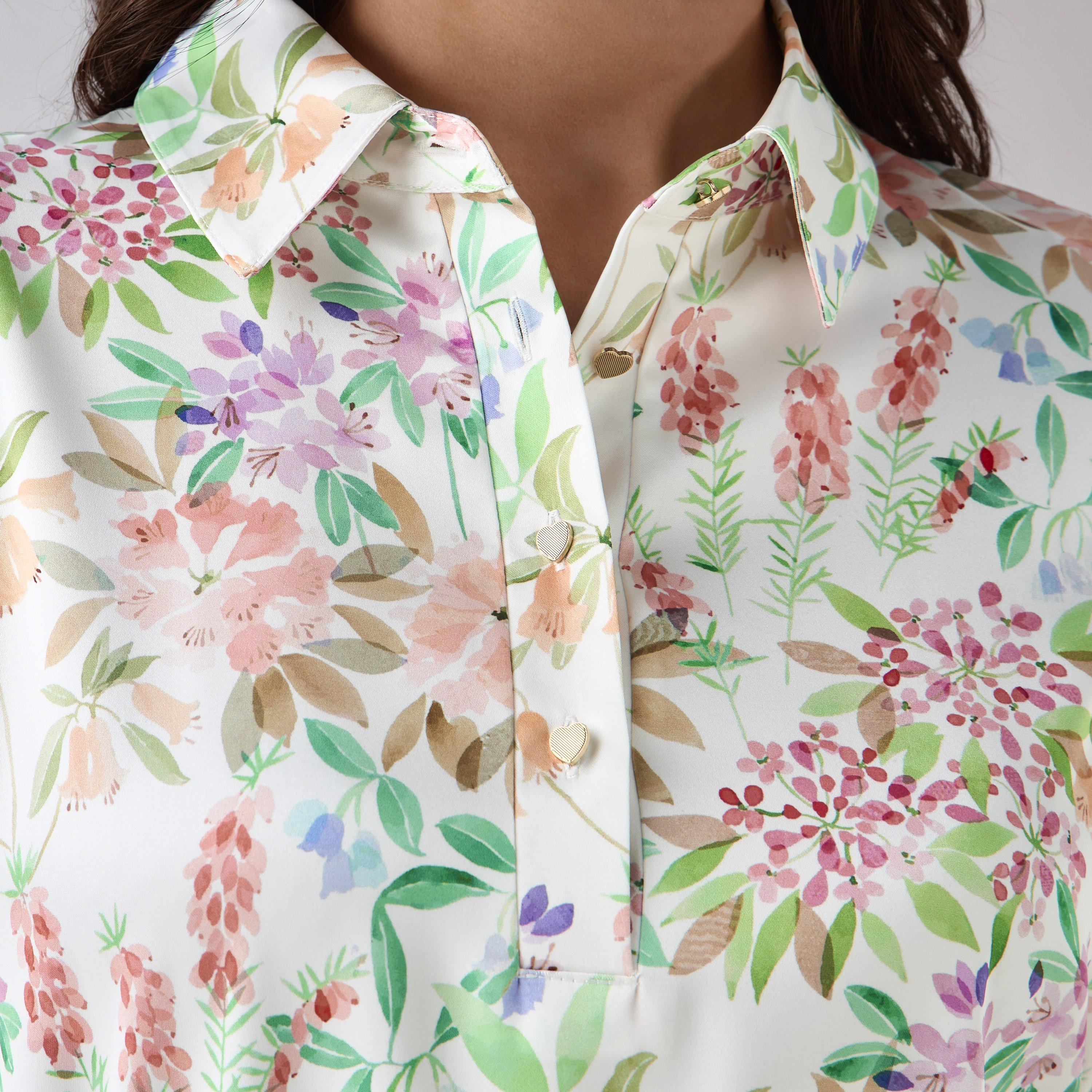 Floral Print Shirt Dress with Tie-Up Detail-women-clothing-dresses-image-5