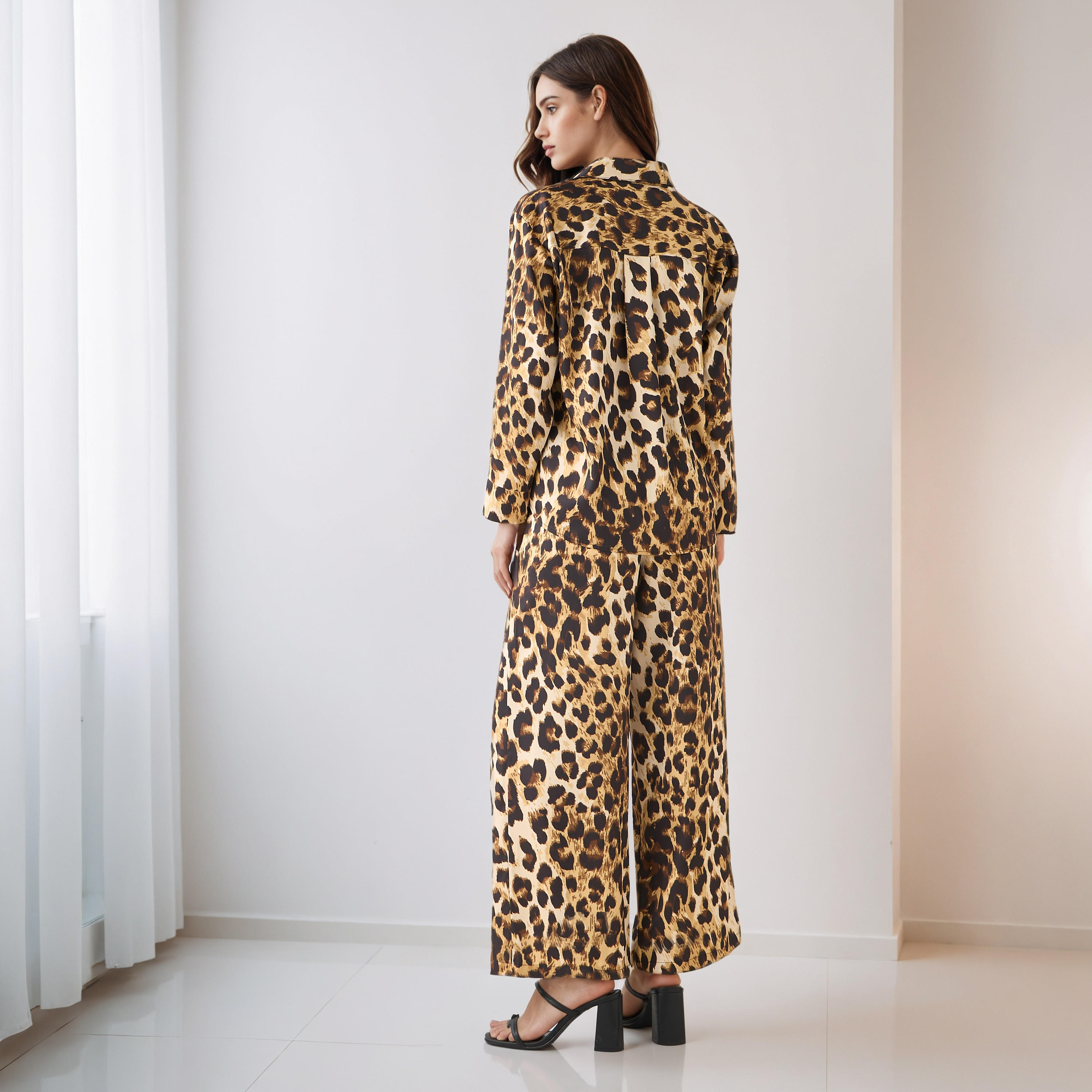 Coord Set with Shirt & Wide Leg Pants-women-clothing-coordsets-image-3