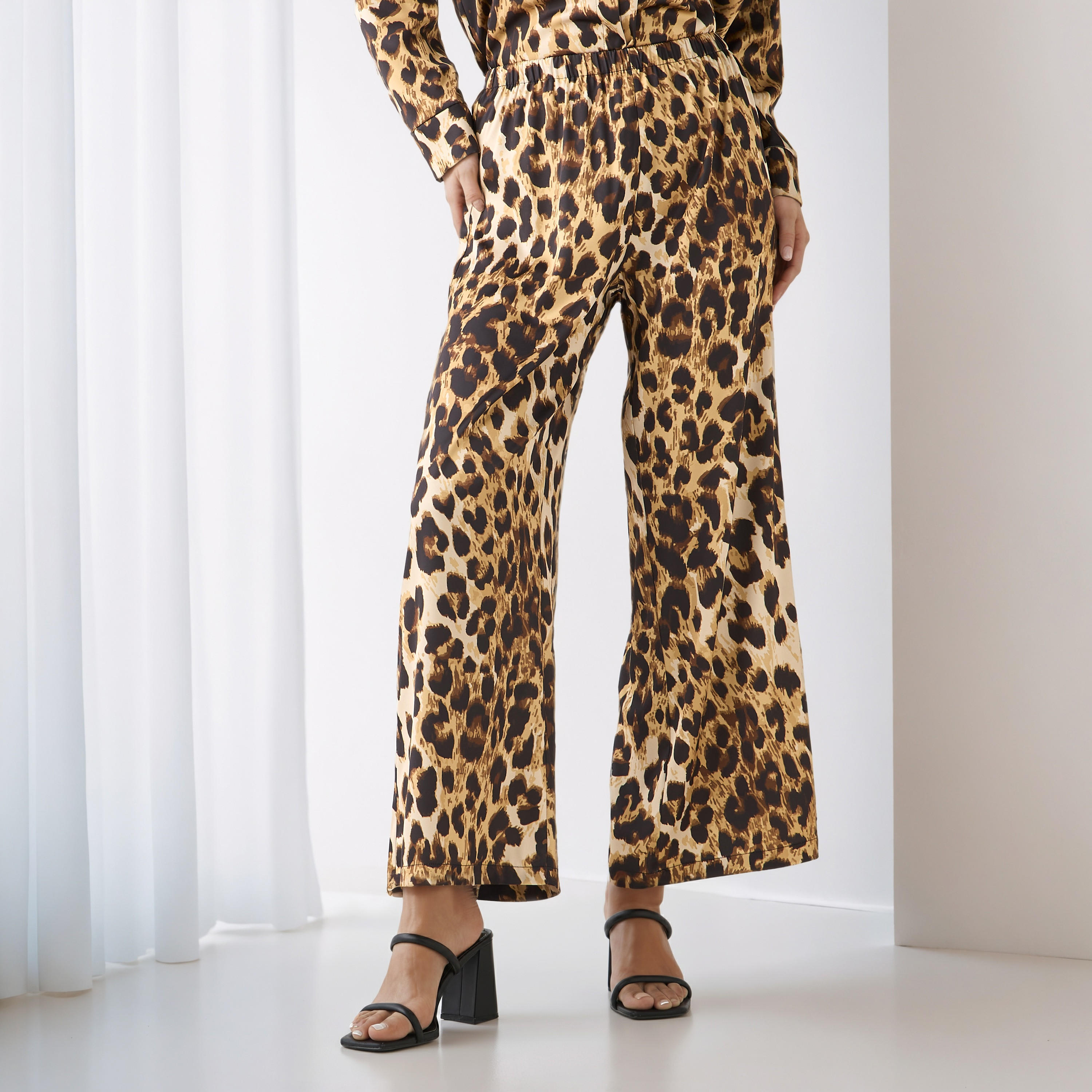 Coord Set with Shirt & Wide Leg Pants-women-clothing-coordsets-image-4