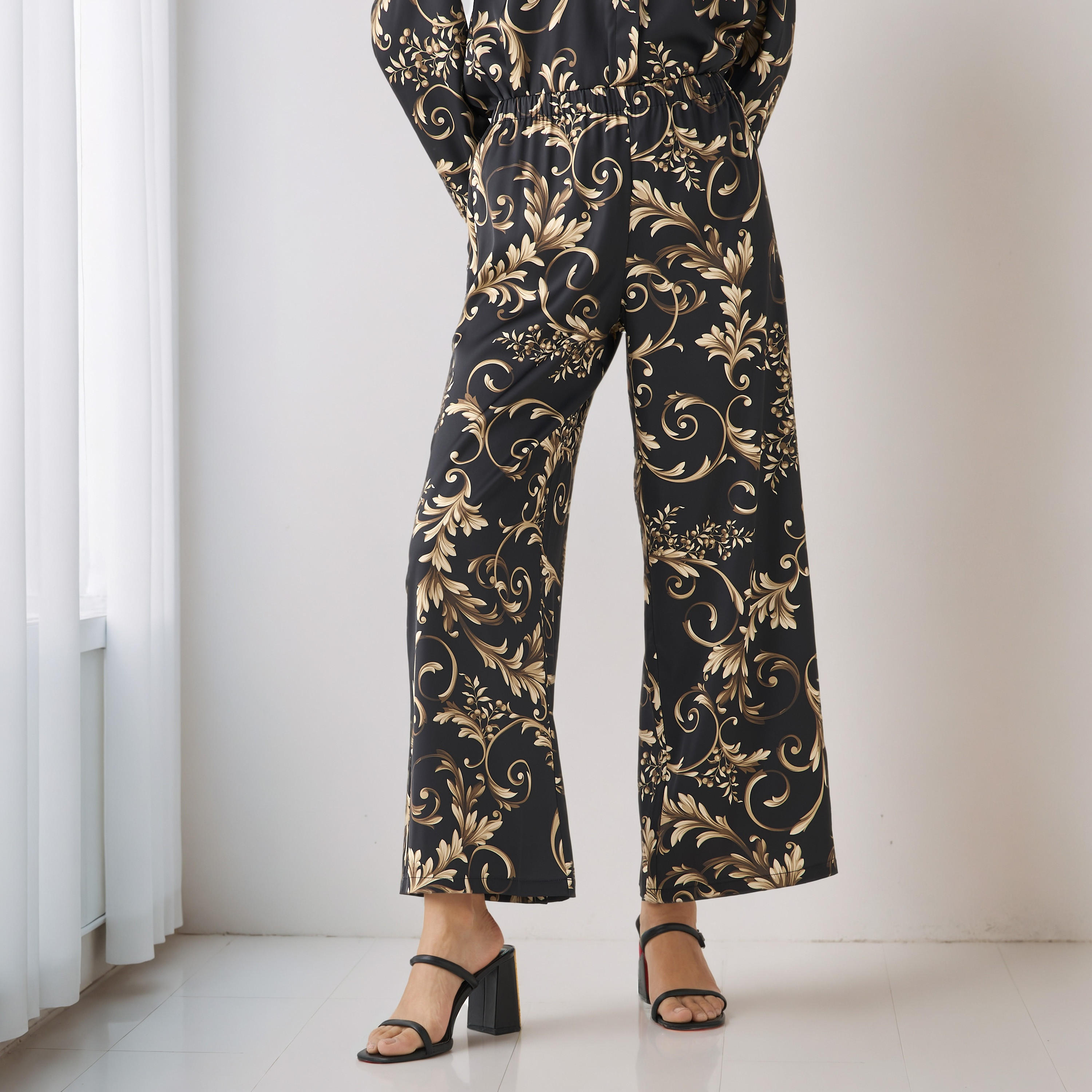 طقم منسق قميص وبنطلون واسع الساق-women-clothing-coordsets-image-4