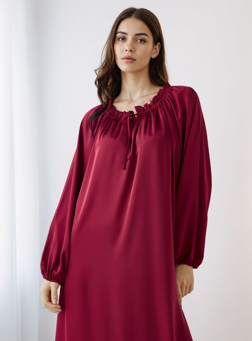 Shift Midi Dress with Tie-Ups-PROMO_SP_AE_2FOR169_110625-image-2