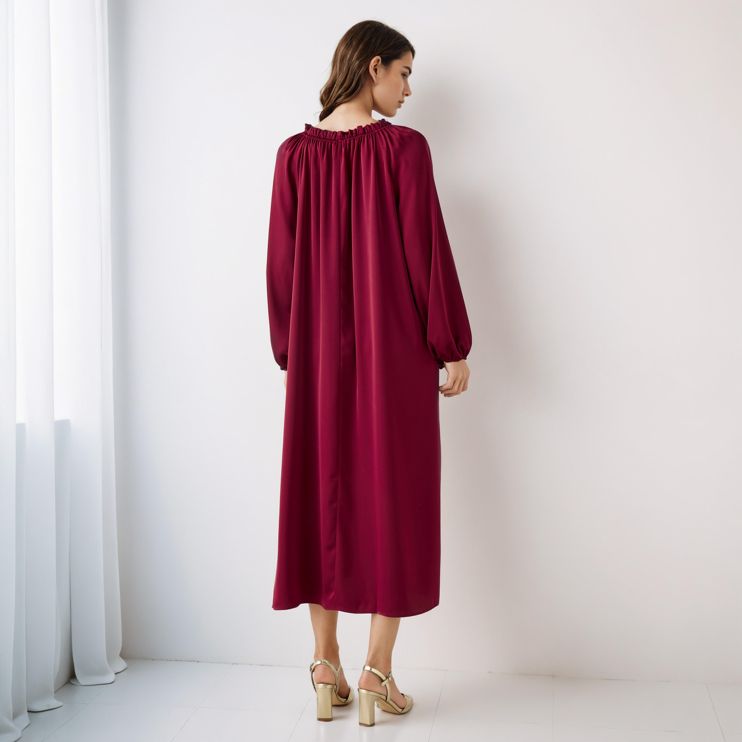 Shift Midi Dress with Tie-Ups-PROMO_SP_AE_2FOR169_110625-image-3