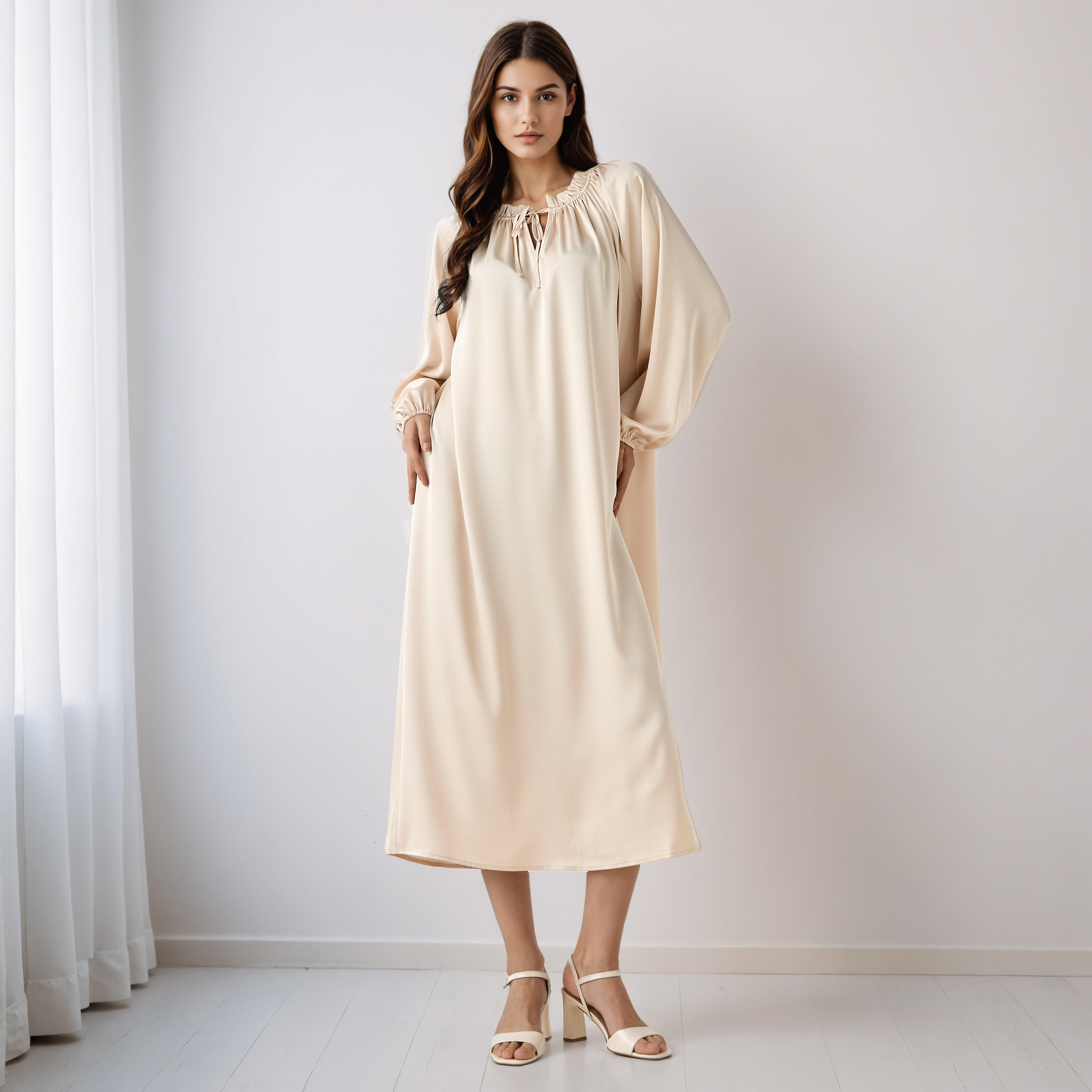Shift Midi Dress with Tie-Ups-PROMO_SP_AE_2FOR169_110625-image-2