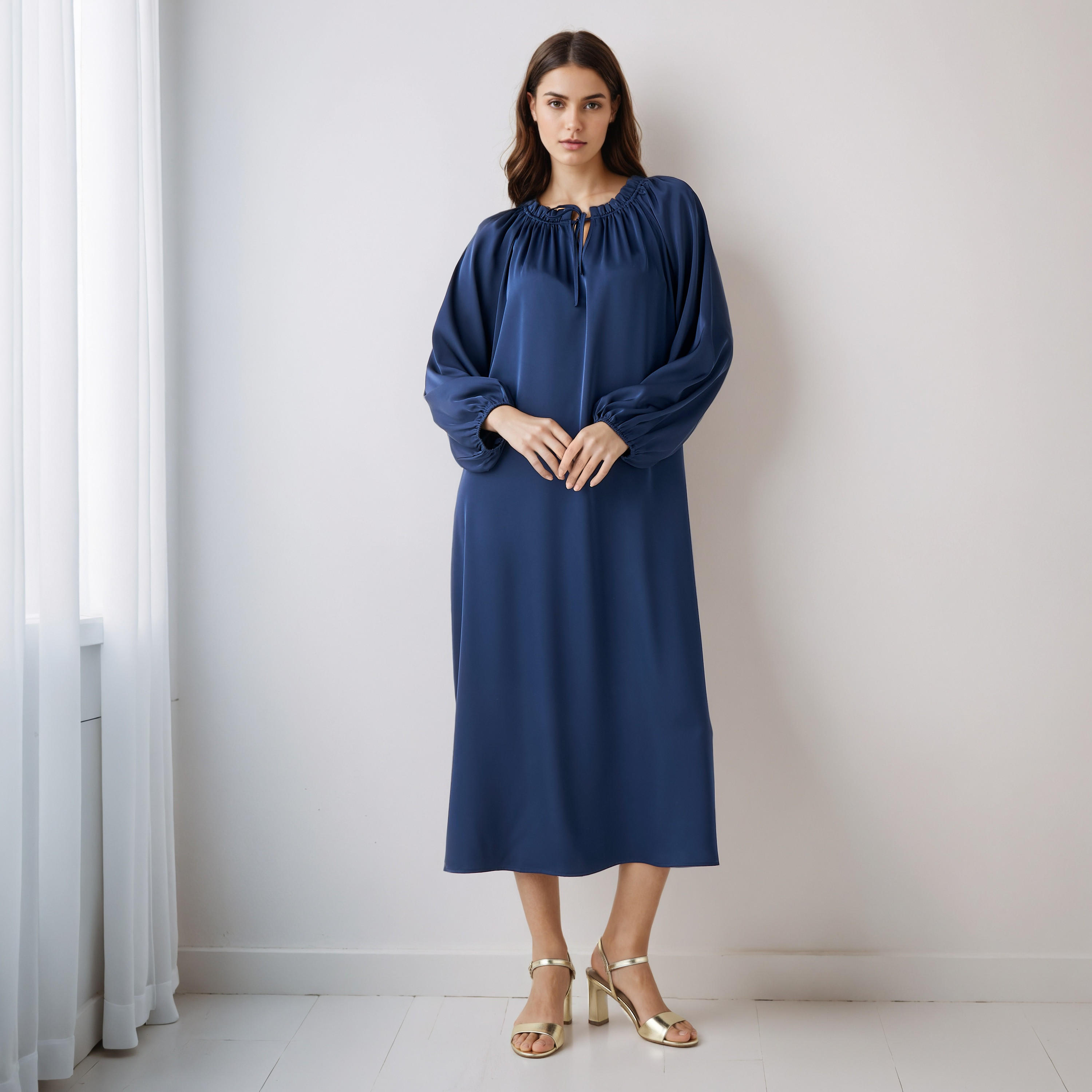 Shift Midi Dress with Tie-Ups-PROMO_SP_KW_BUNDLE_2FOR15_180925-image-1