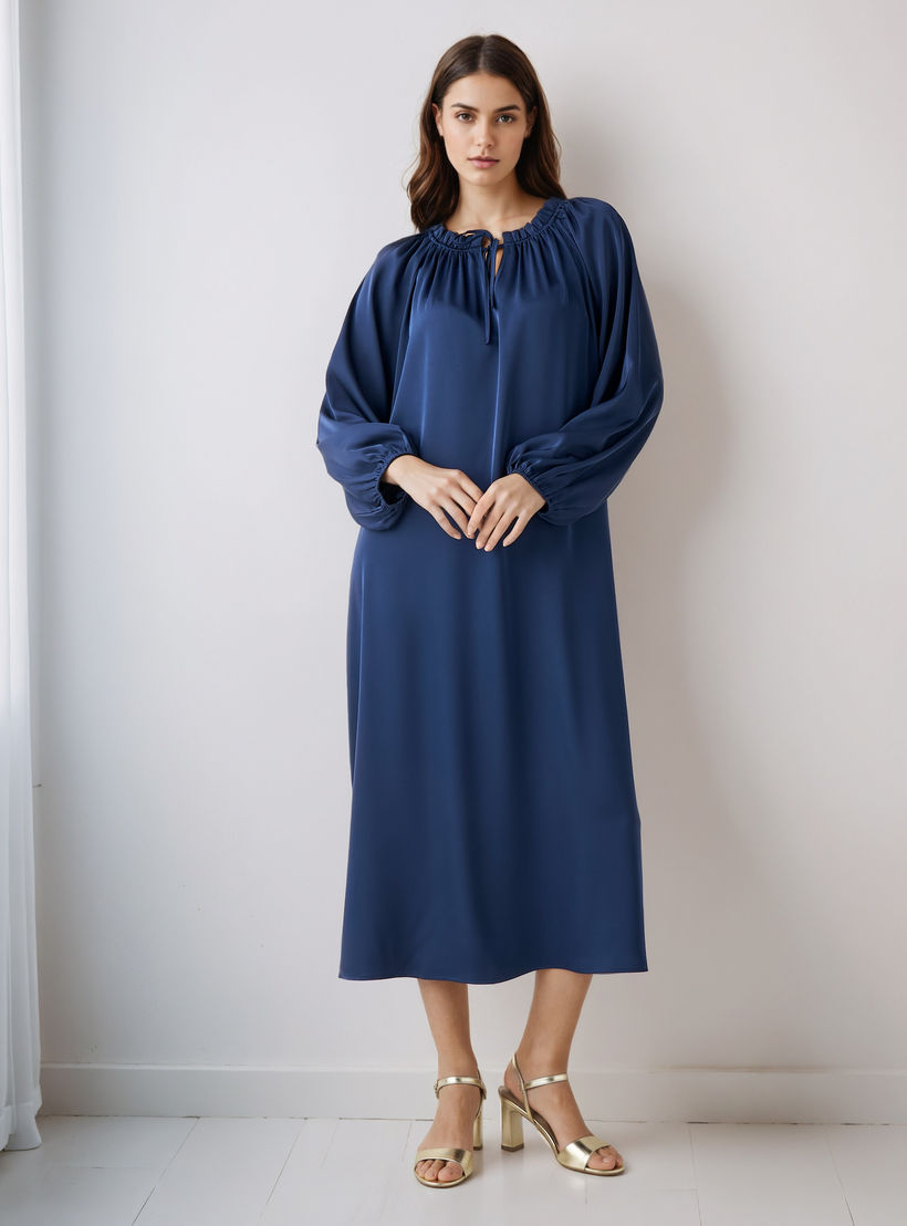 Shift Midi Dress with Tie-Ups-PROMO_SP_AE_2FOR169_110625-image-1