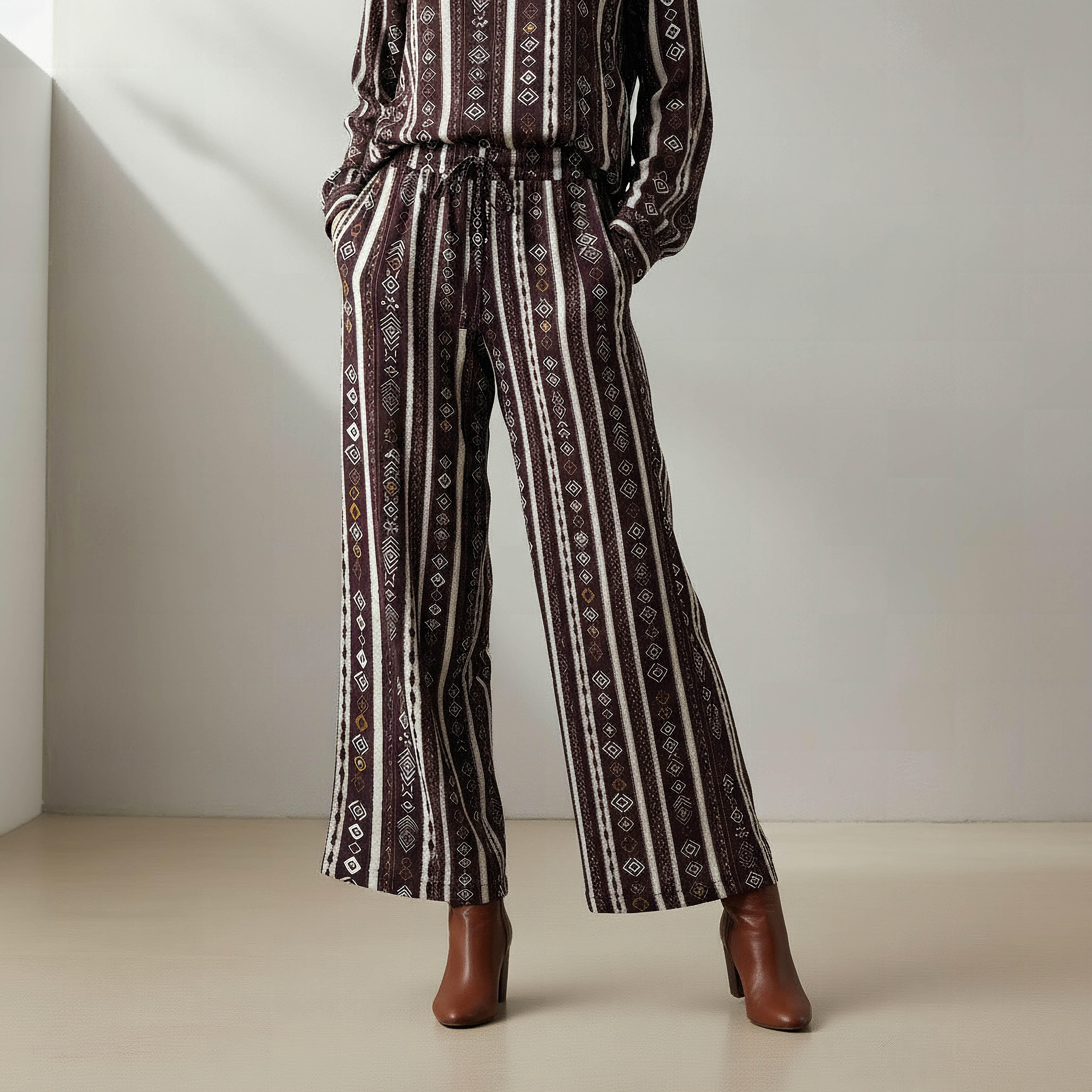 طقم قميص وبنطلون واسع الساقين-women-clothing-coordsets-image-4