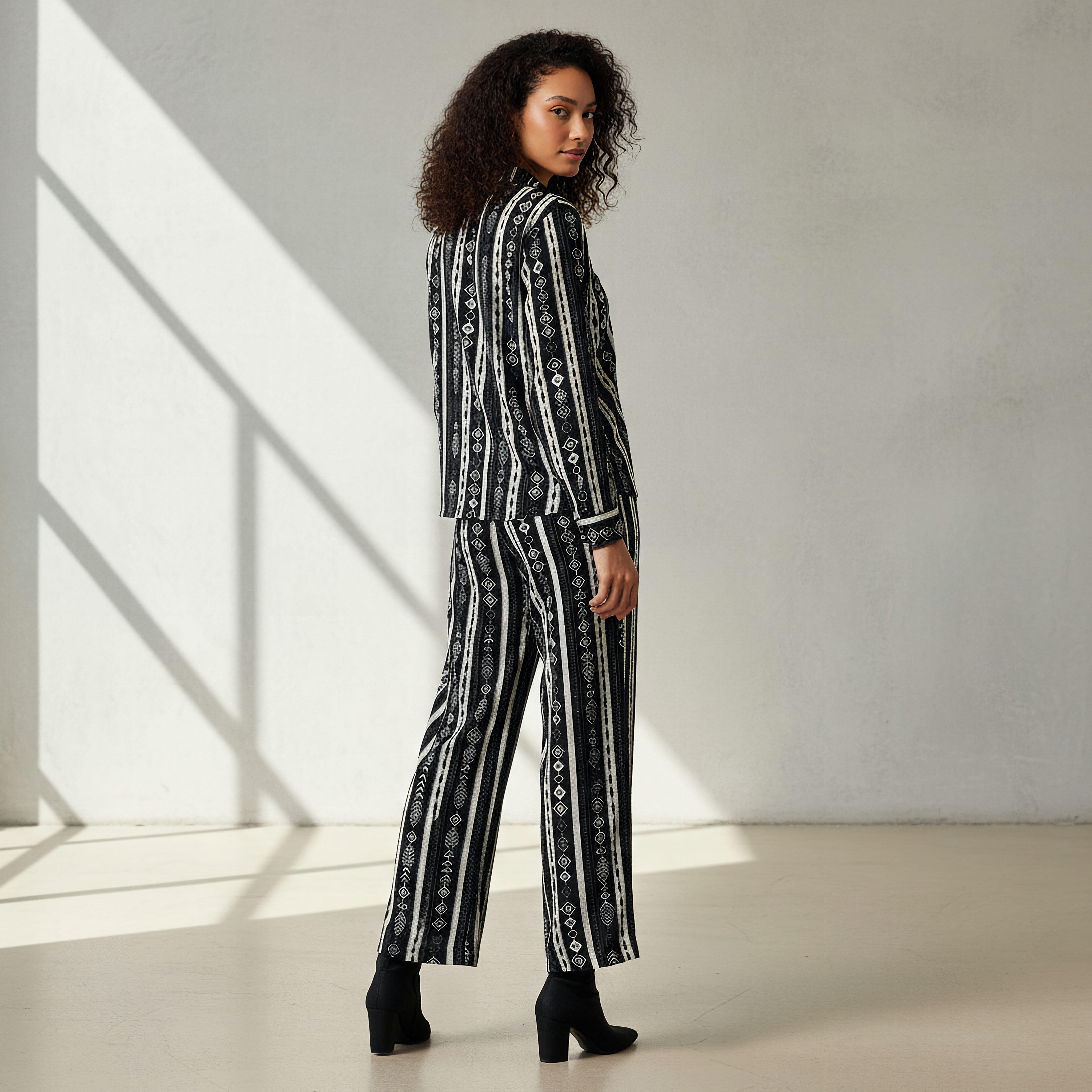 Coord Set with Shirt & Wide Leg Pants-women-clothing-coordsets-image-3