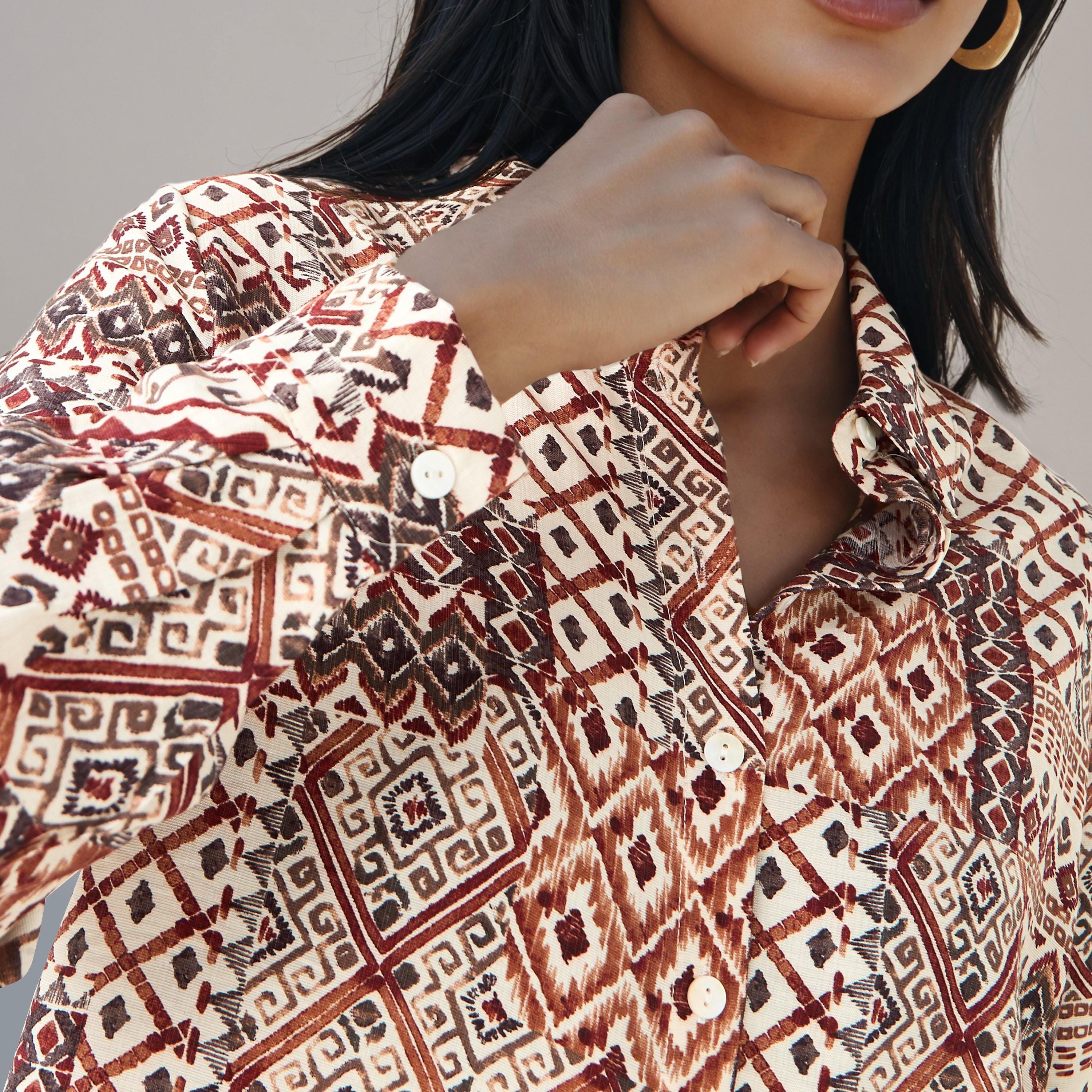 طقم قميص وبنطلون واسع الساقين-women-clothing-coordsets-image-2