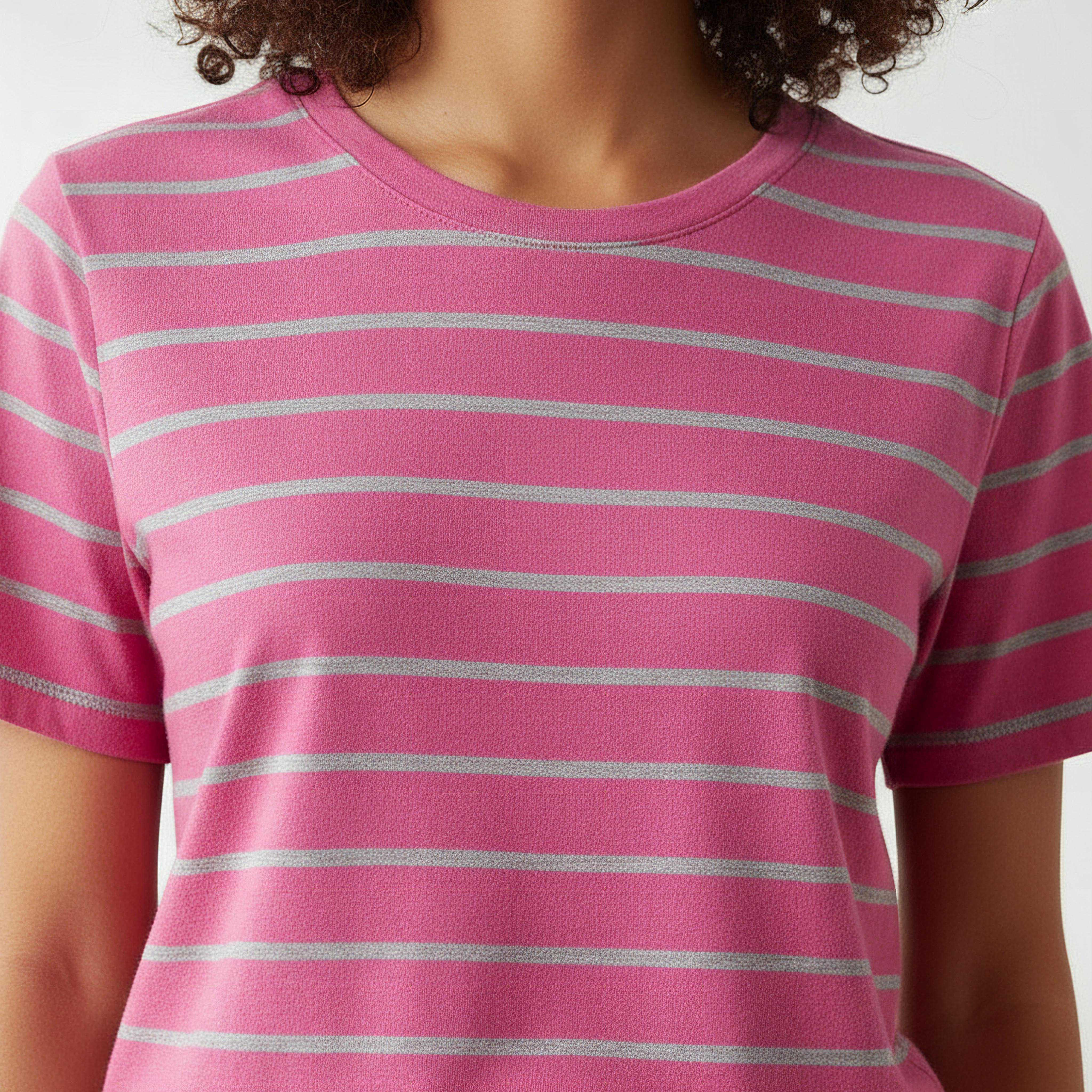 Pyjama Set Striped T-shirt & Trousers-women-clothing-nightwear-pyjamas-longsets-image-5