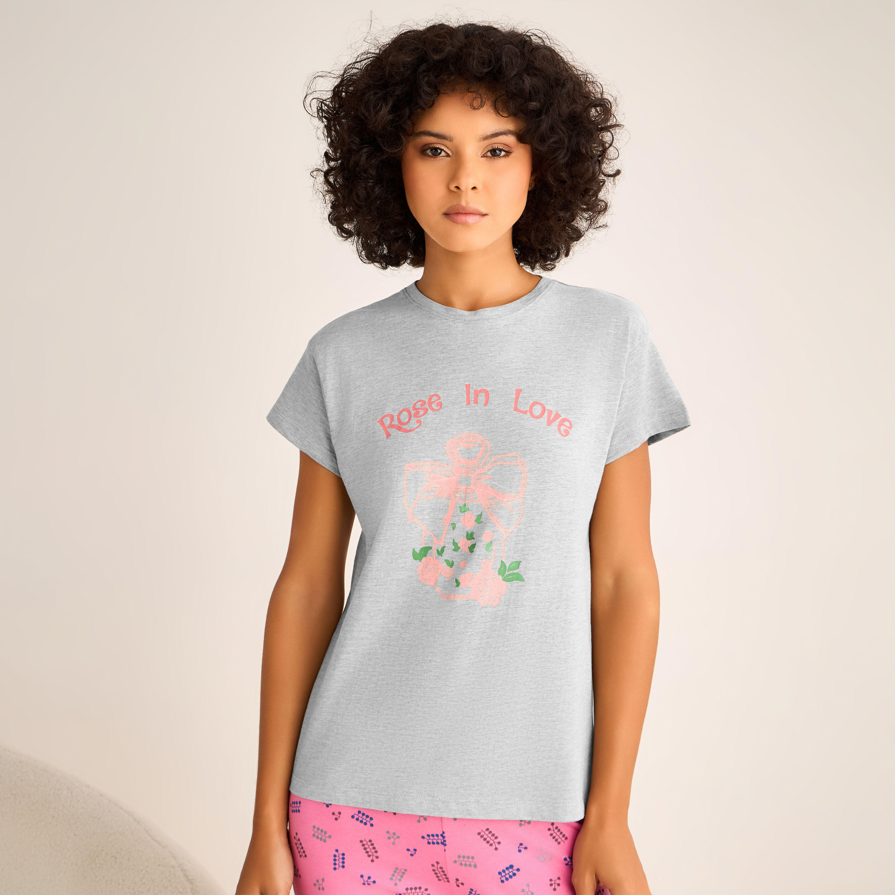 Pyjama Set T-shirt & Trousers-women-clothing-nightwear-pyjamas-longsets-image-2