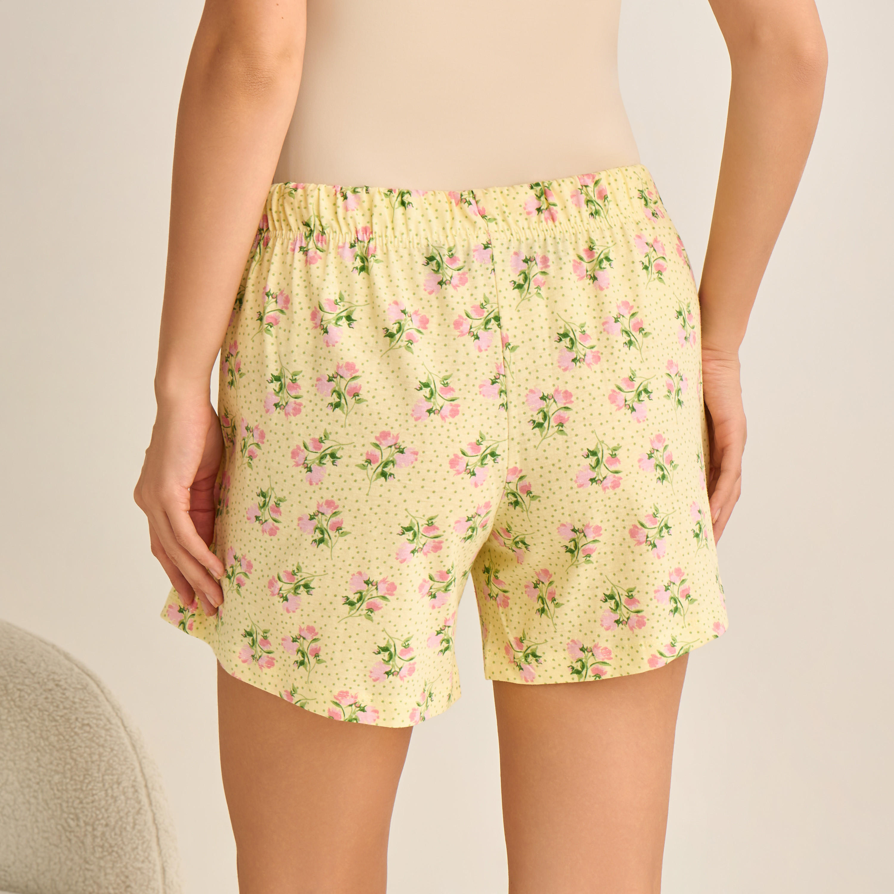 طقم من 2 - شورت برباط خصر-women-clothing-nightwear-pyjamas-bottoms-image-1