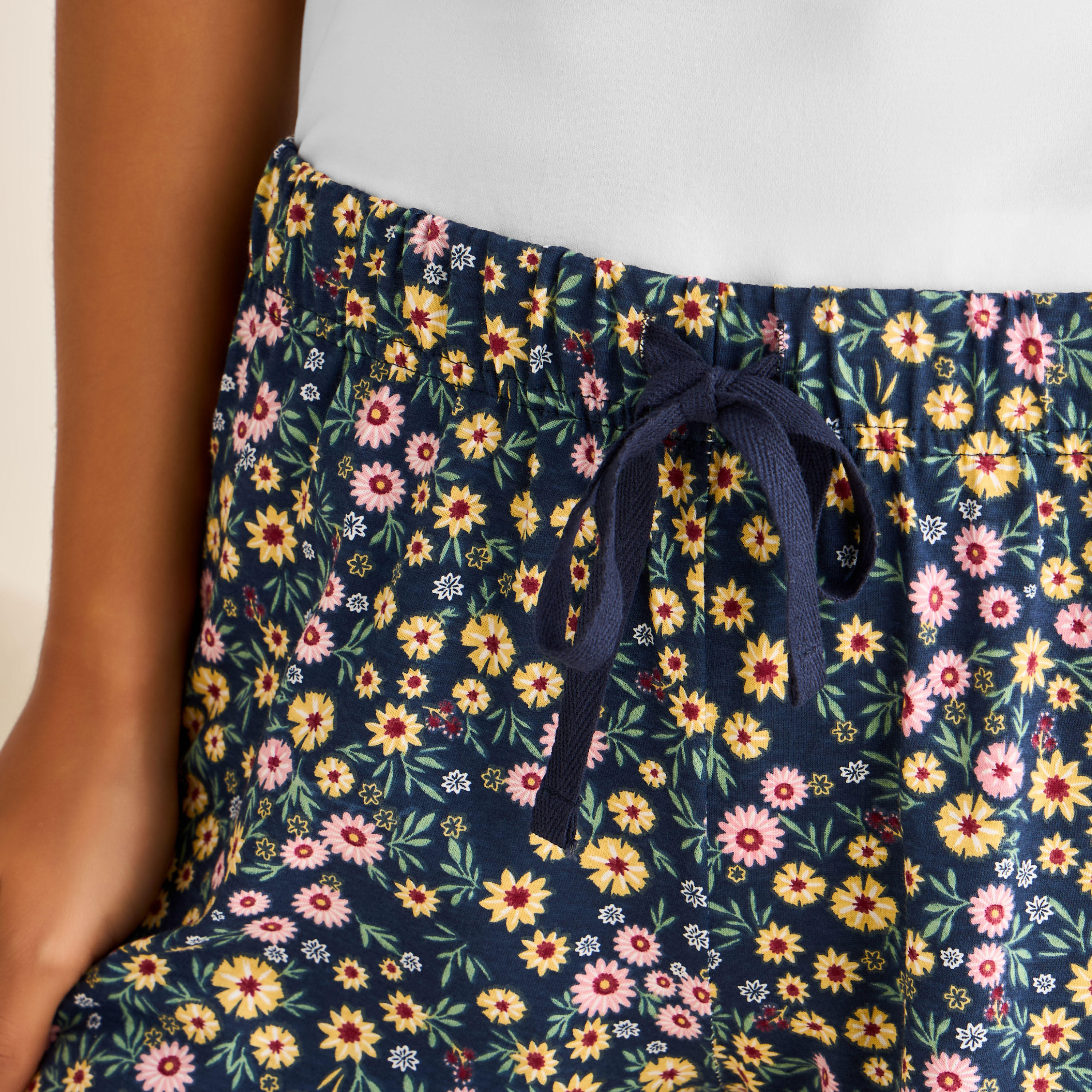 Set of 2 - Drawstring Waist Shorts-women-clothing-nightwear-pyjamas-bottoms-image-4