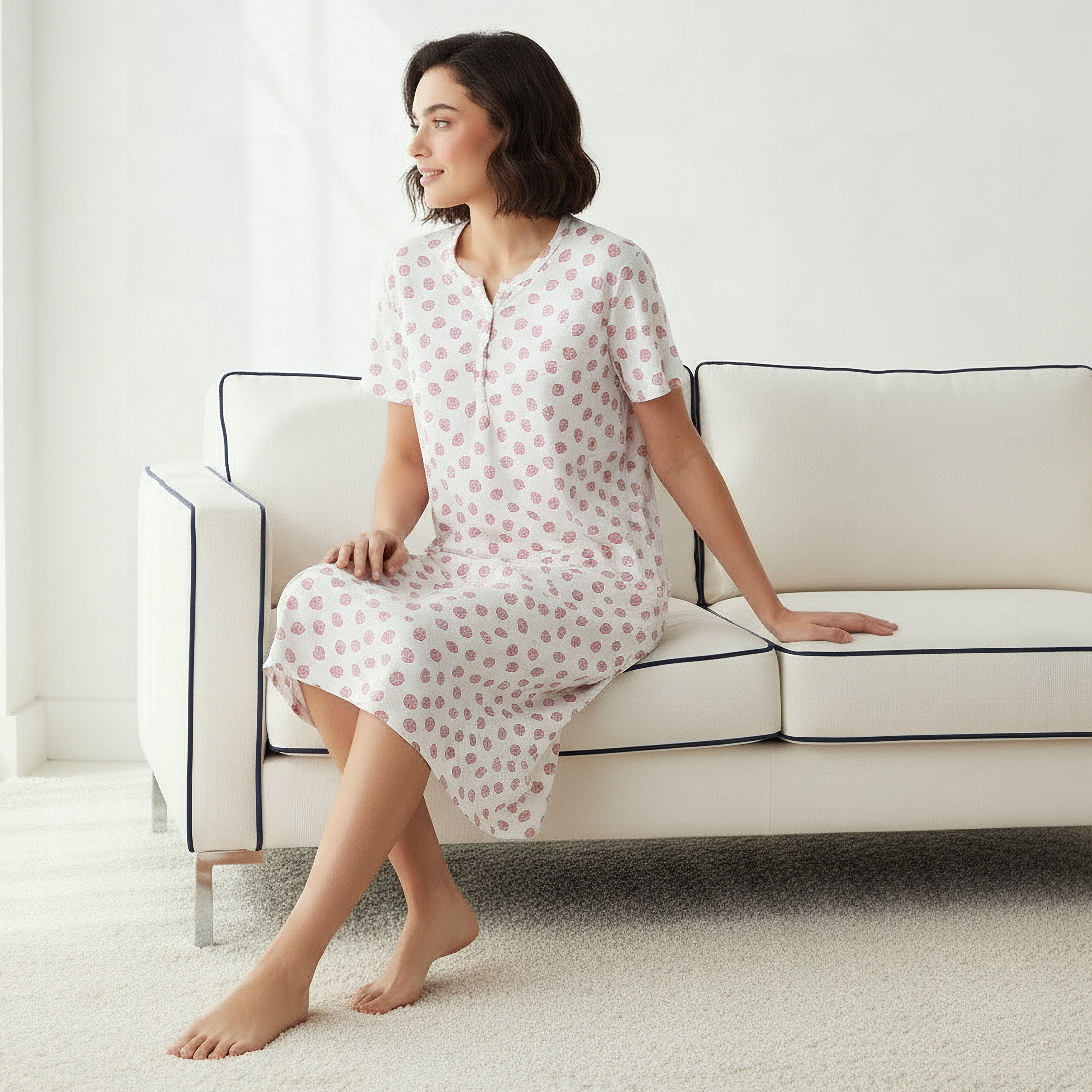 قميص نوم بطبعات وأكمام قصيرة-women-clothing-nightwear-nighties-image-3