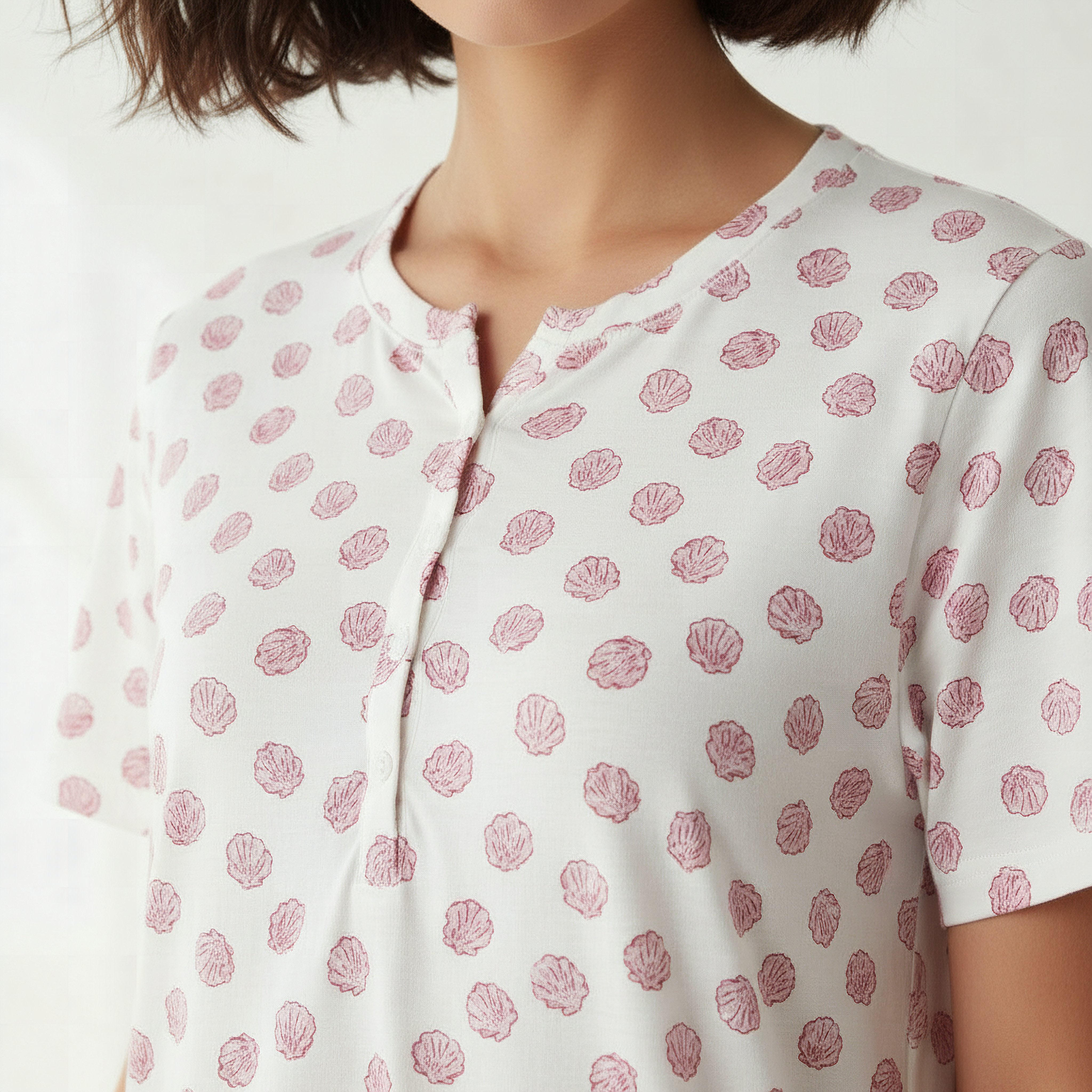 قميص نوم بطبعات وأكمام قصيرة-women-clothing-nightwear-nighties-image-4