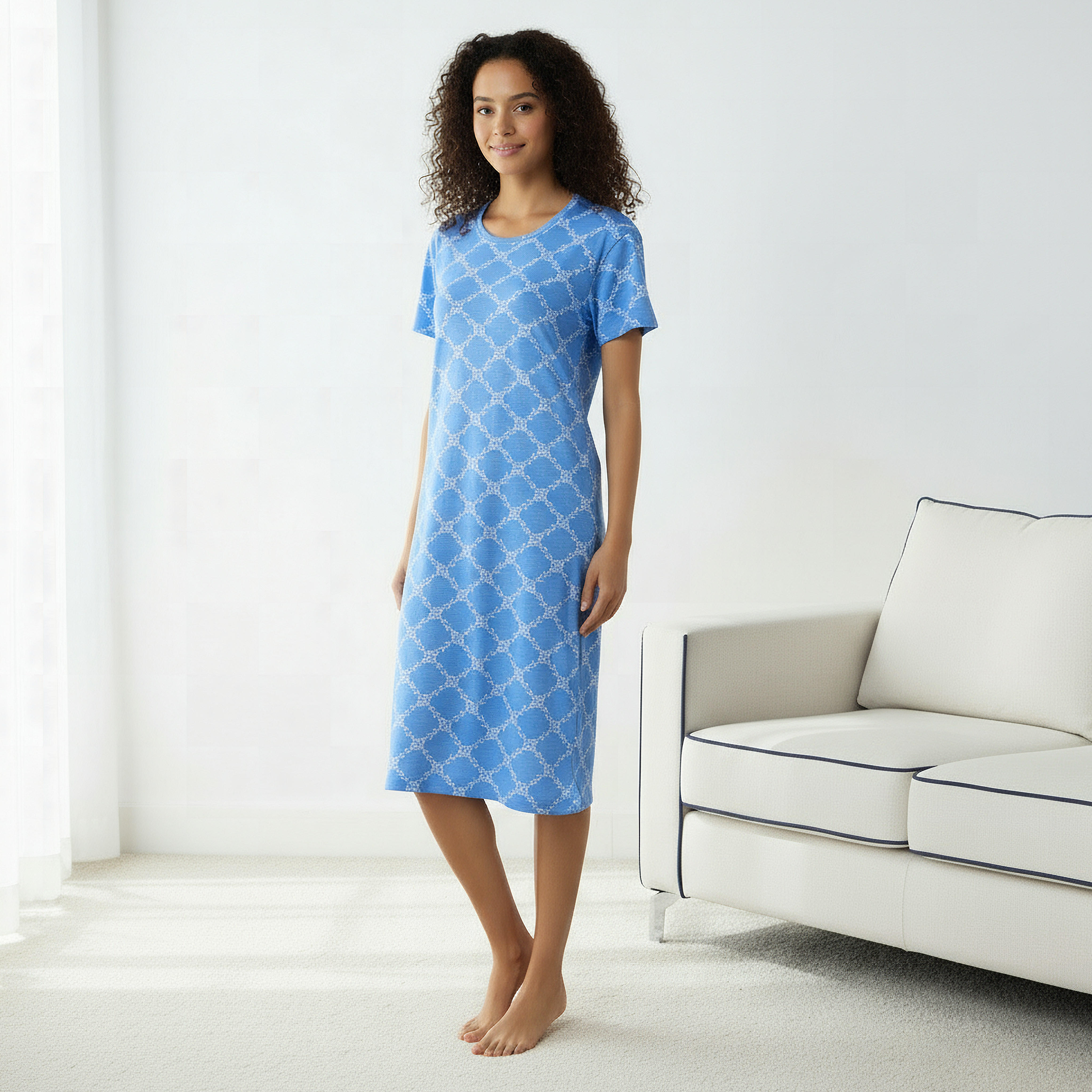 قميص نوم بطبعات وأكمام قصيرة-women-clothing-nightwear-nighties-image-2