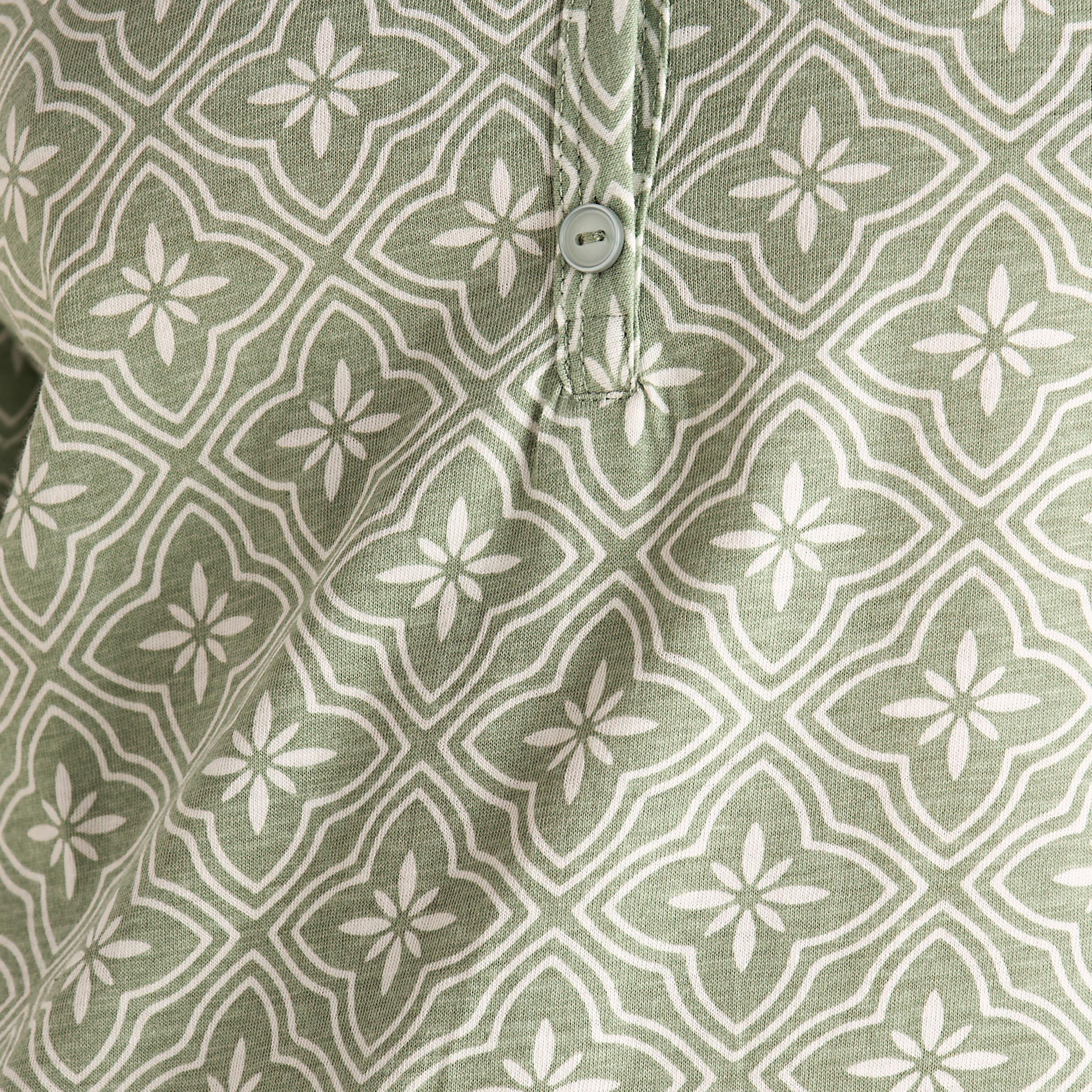 Printed Sleepshirt with Short Sleeves-women-clothing-nightwear-nighties-image-5