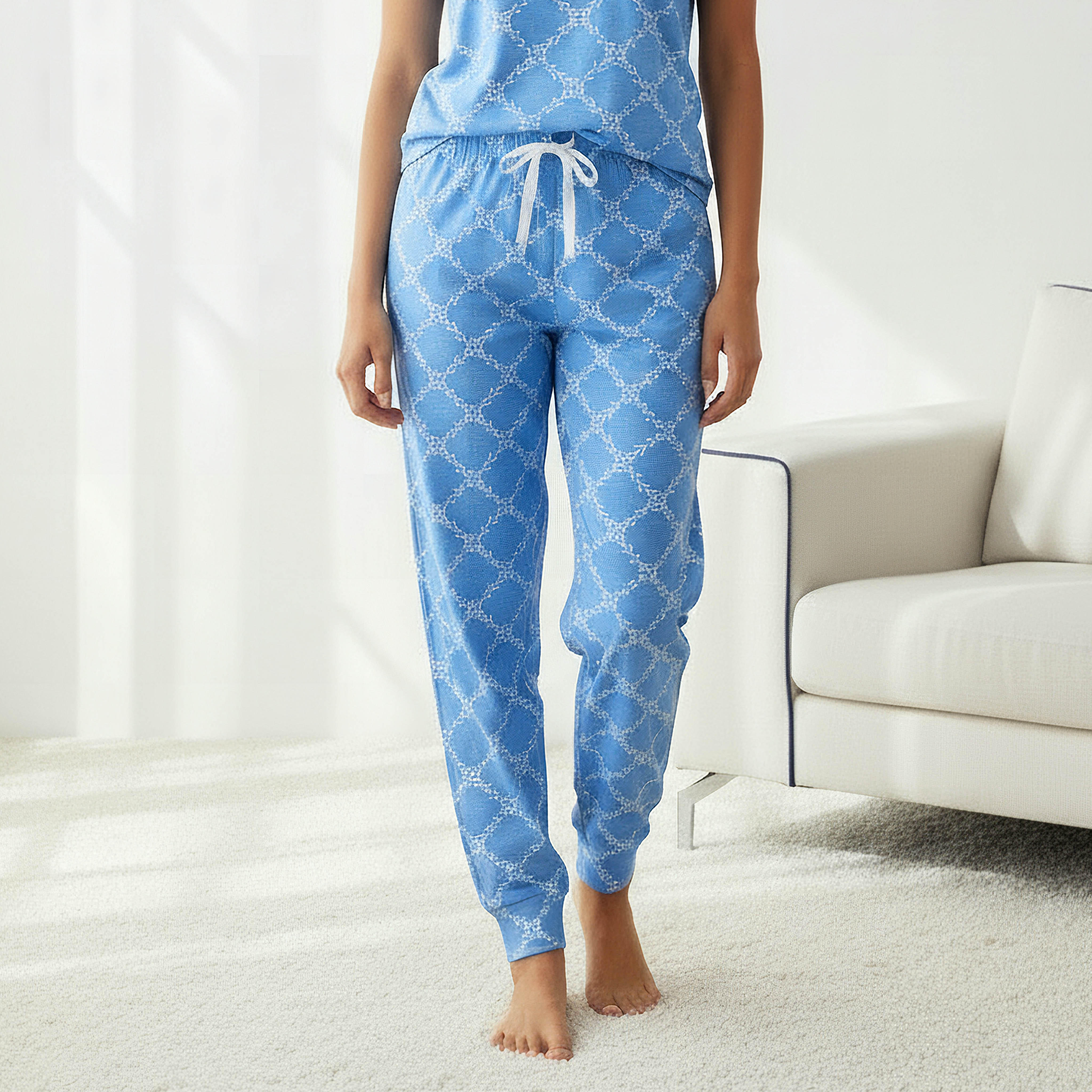 Pyjama Set Top & Trousers-women-clothing-nightwear-pyjamas-longsets-image-4