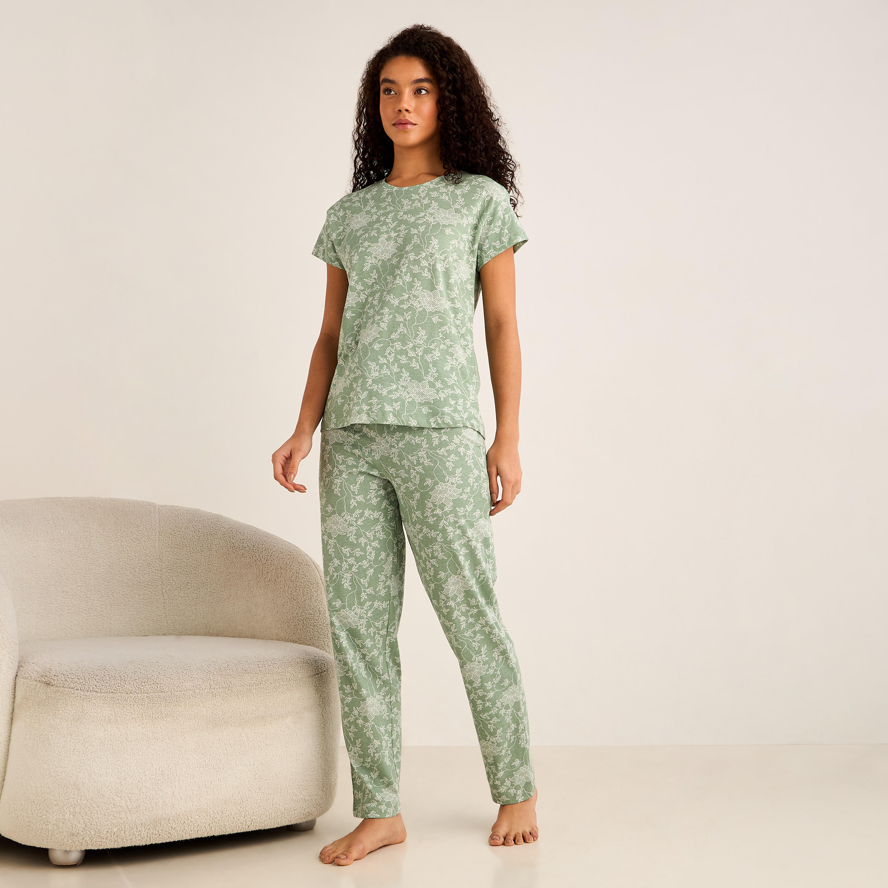 طقم بلوزة وبنطلون بيجاما-women-clothing-nightwear-pyjamas-longsets-image-6